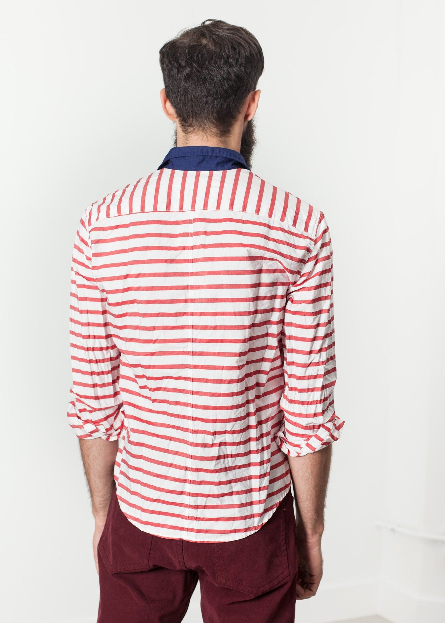Luke Shirt in Red Stripe - annaclothes