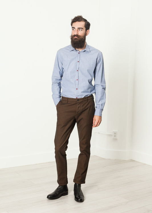Diamond Weave Trouser in Hazel - annaclothes