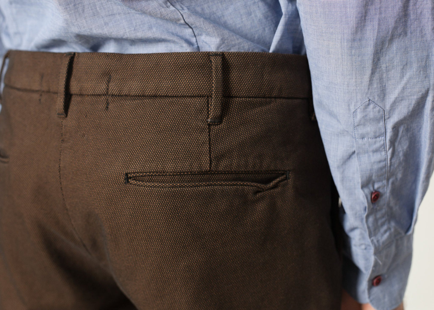 Diamond Weave Trouser in Hazel - annaclothes