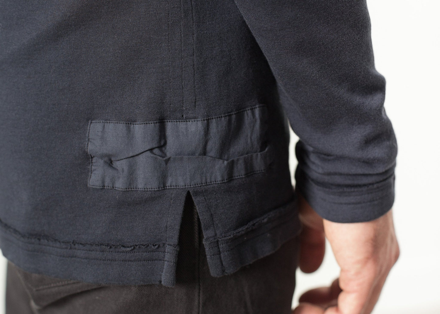 Cotton Henley in Blue Grey - annaclothes