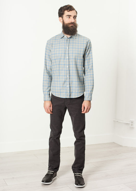 Paul Shirt in Grey Flannel - annaclothes