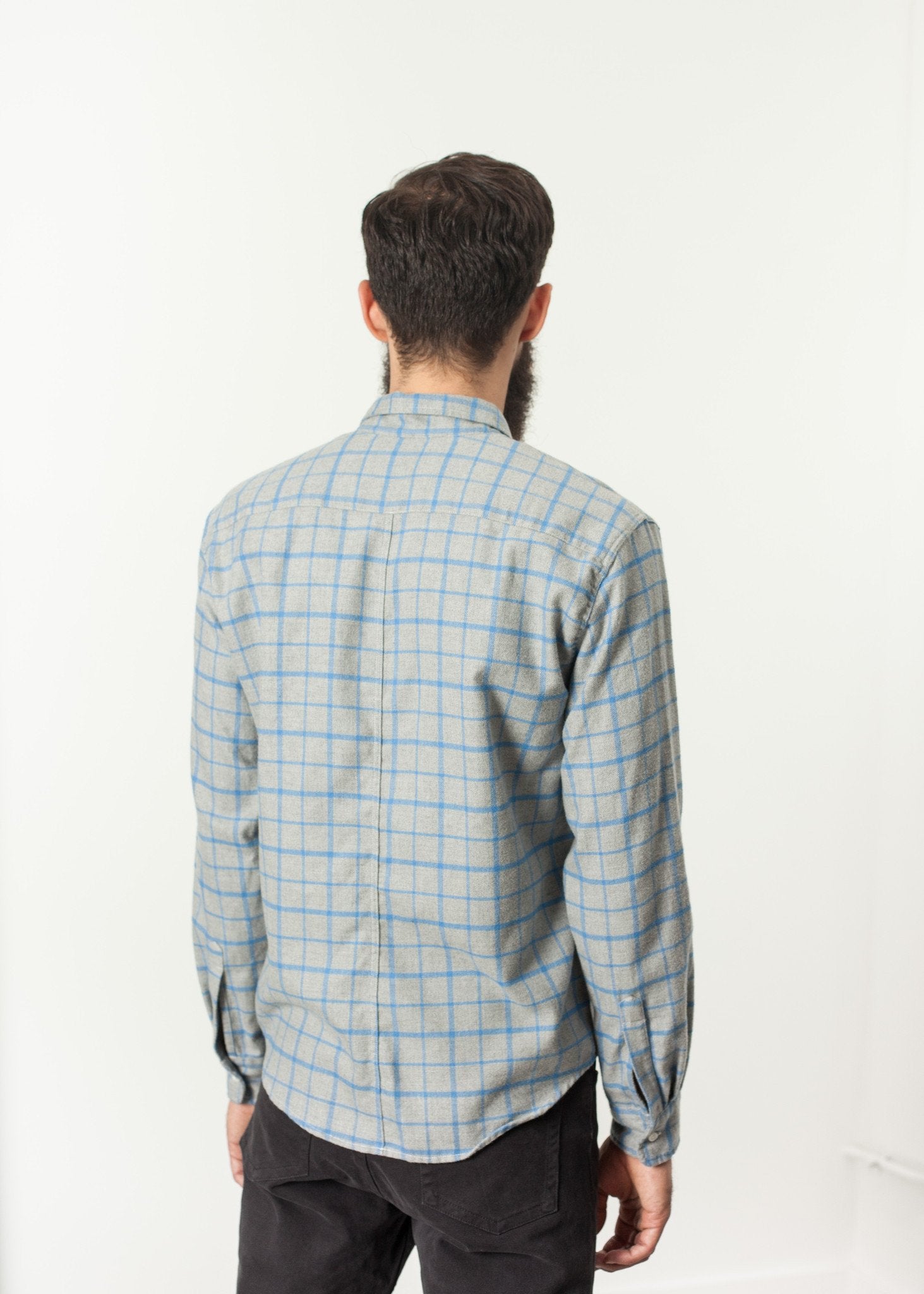 Paul Shirt in Grey Flannel - annaclothes