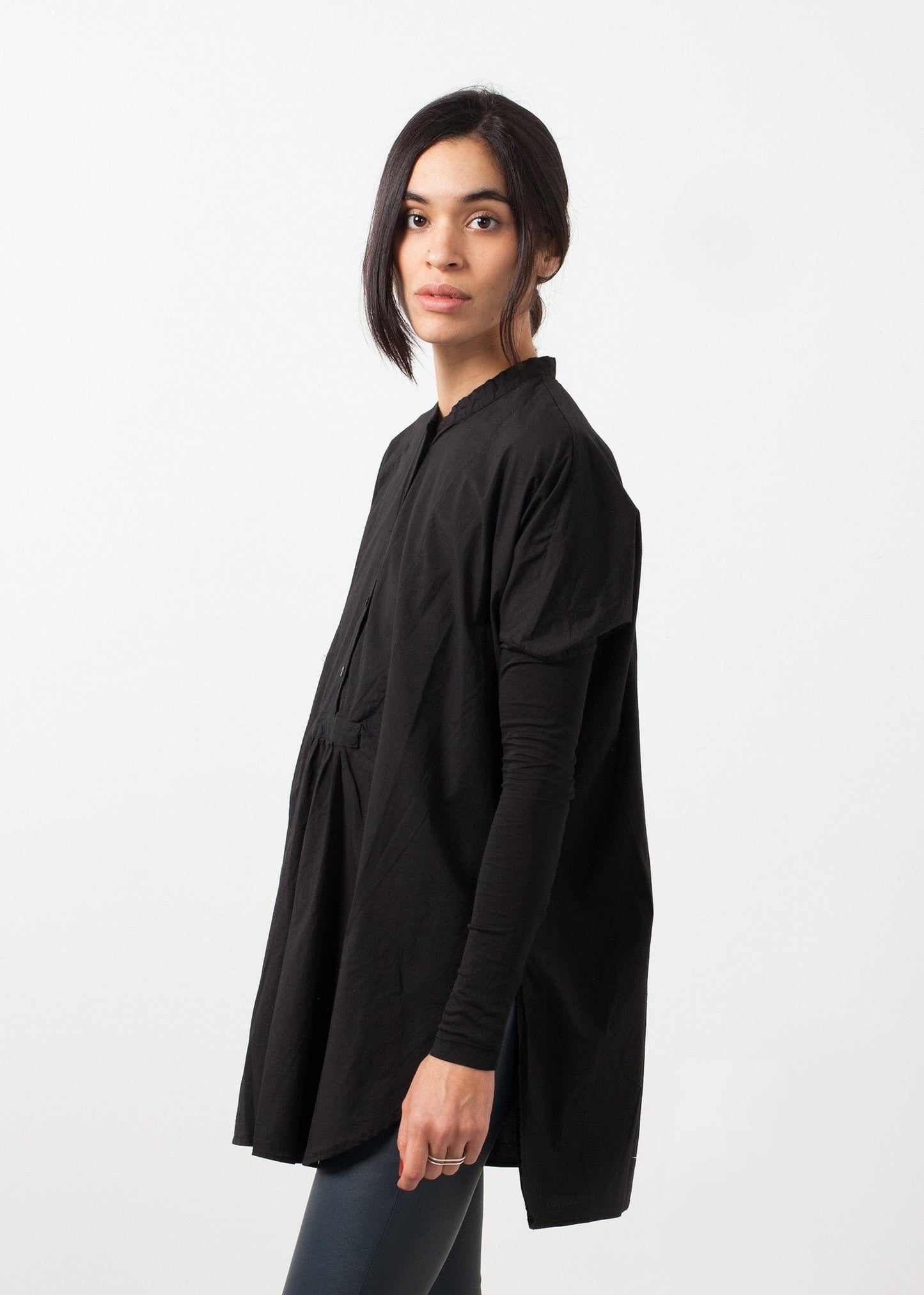 Oversized Bibbed Blouse - annaclothes