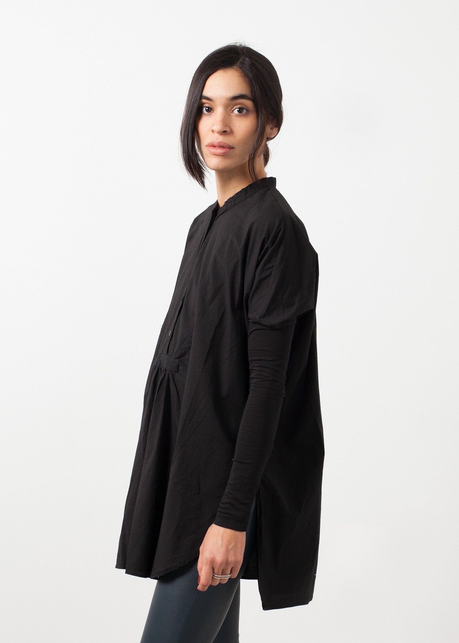 Oversized Bibbed Blouse - annaclothes