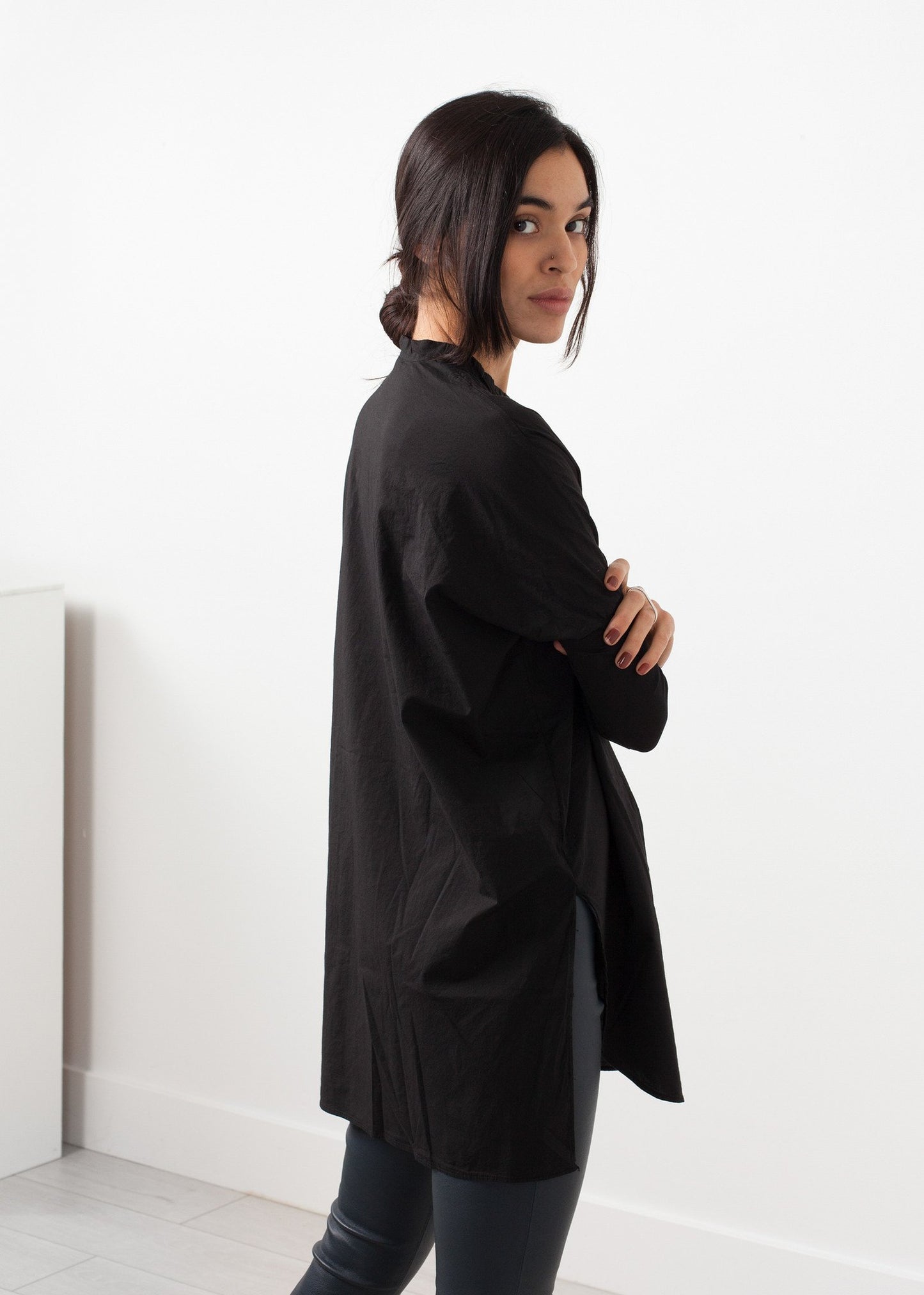 Oversized Bibbed Blouse - annaclothes