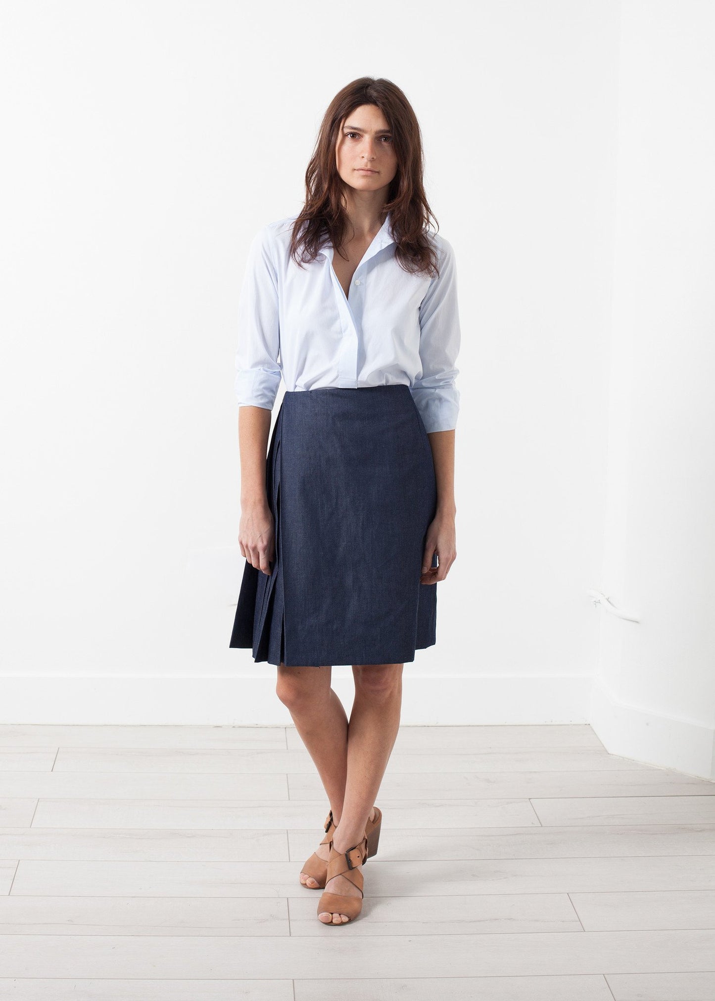 Side Pleat Skirt - annaclothes