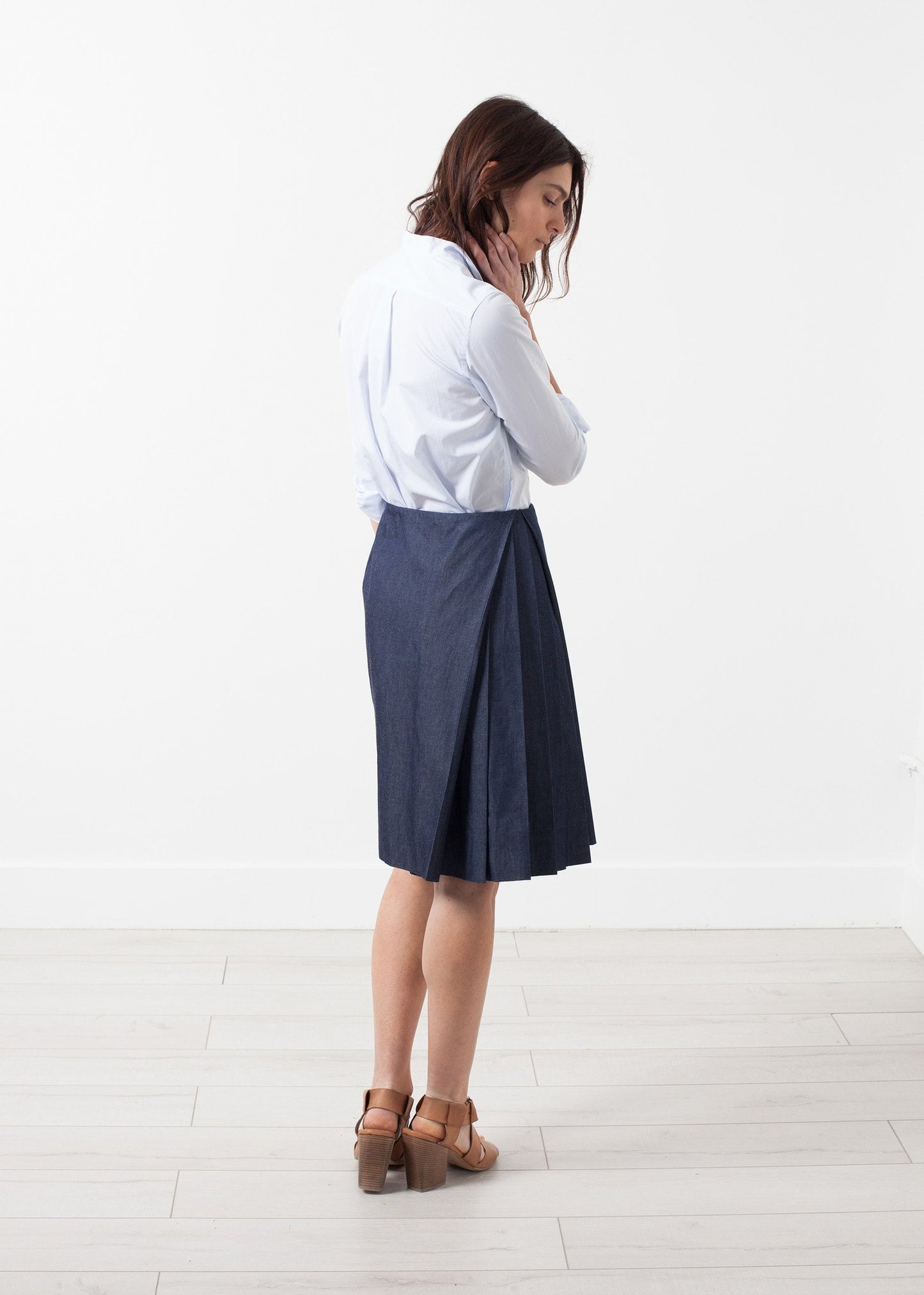 Side Pleat Skirt - annaclothes