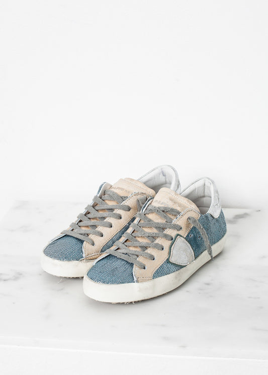 Metallic Sequin Low Top Sneaker - annaclothes
