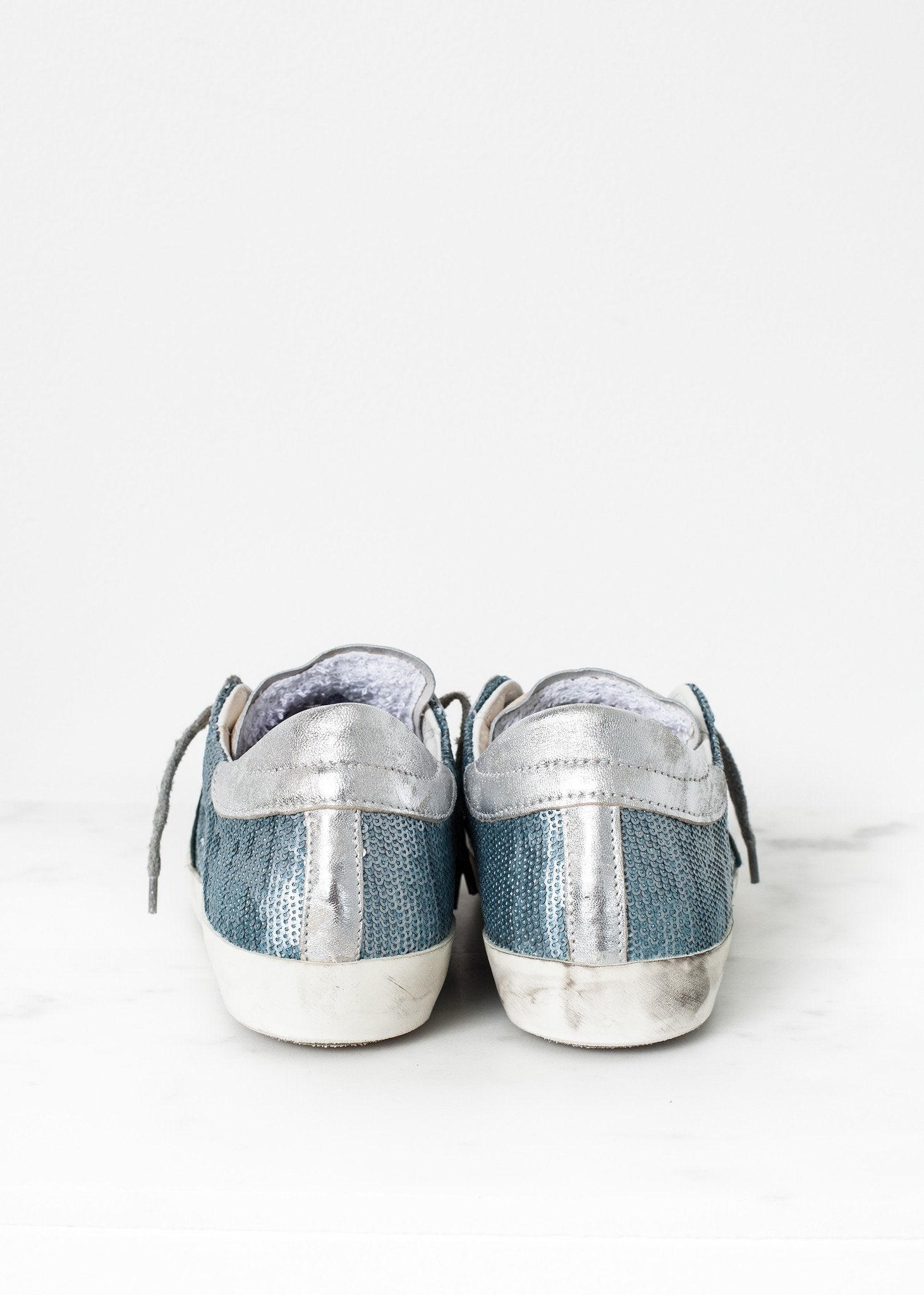 Metallic Sequin Low Top Sneaker - annaclothes