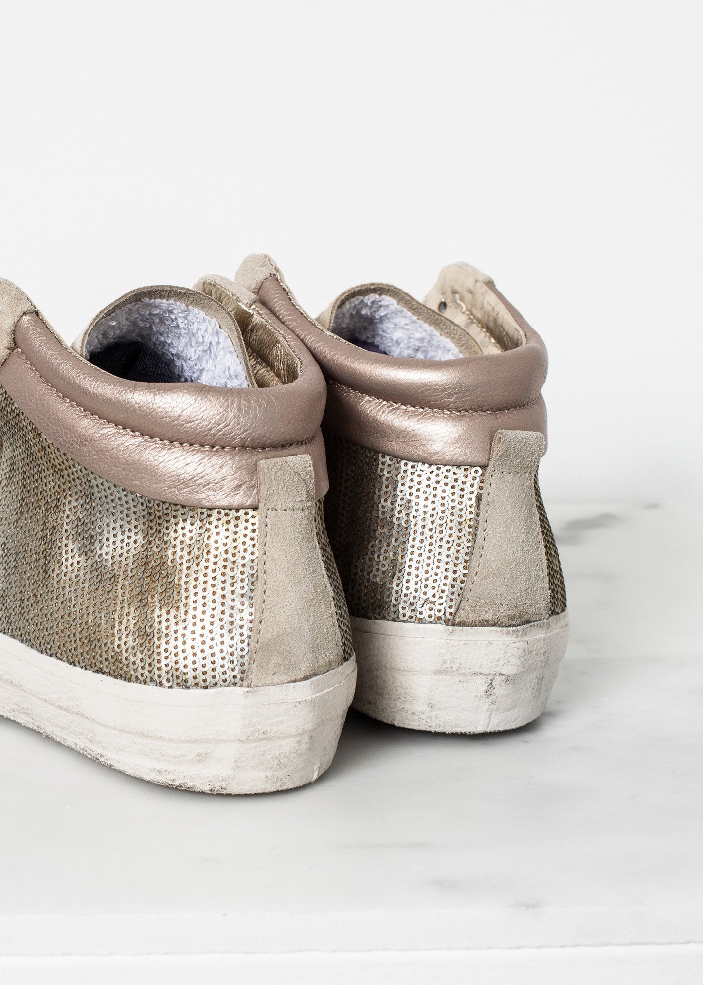 Sequin High Top Sneaker - annaclothes