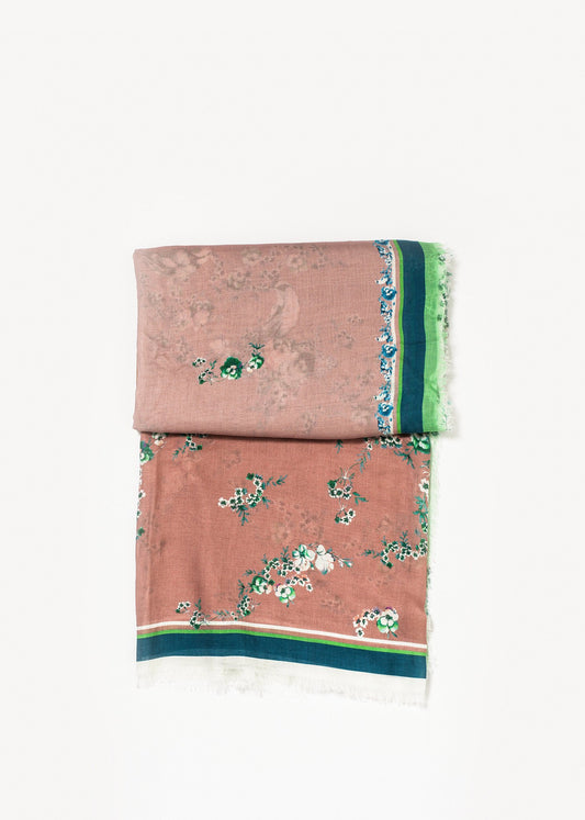 Floral Cashmere Scarf - annaclothes