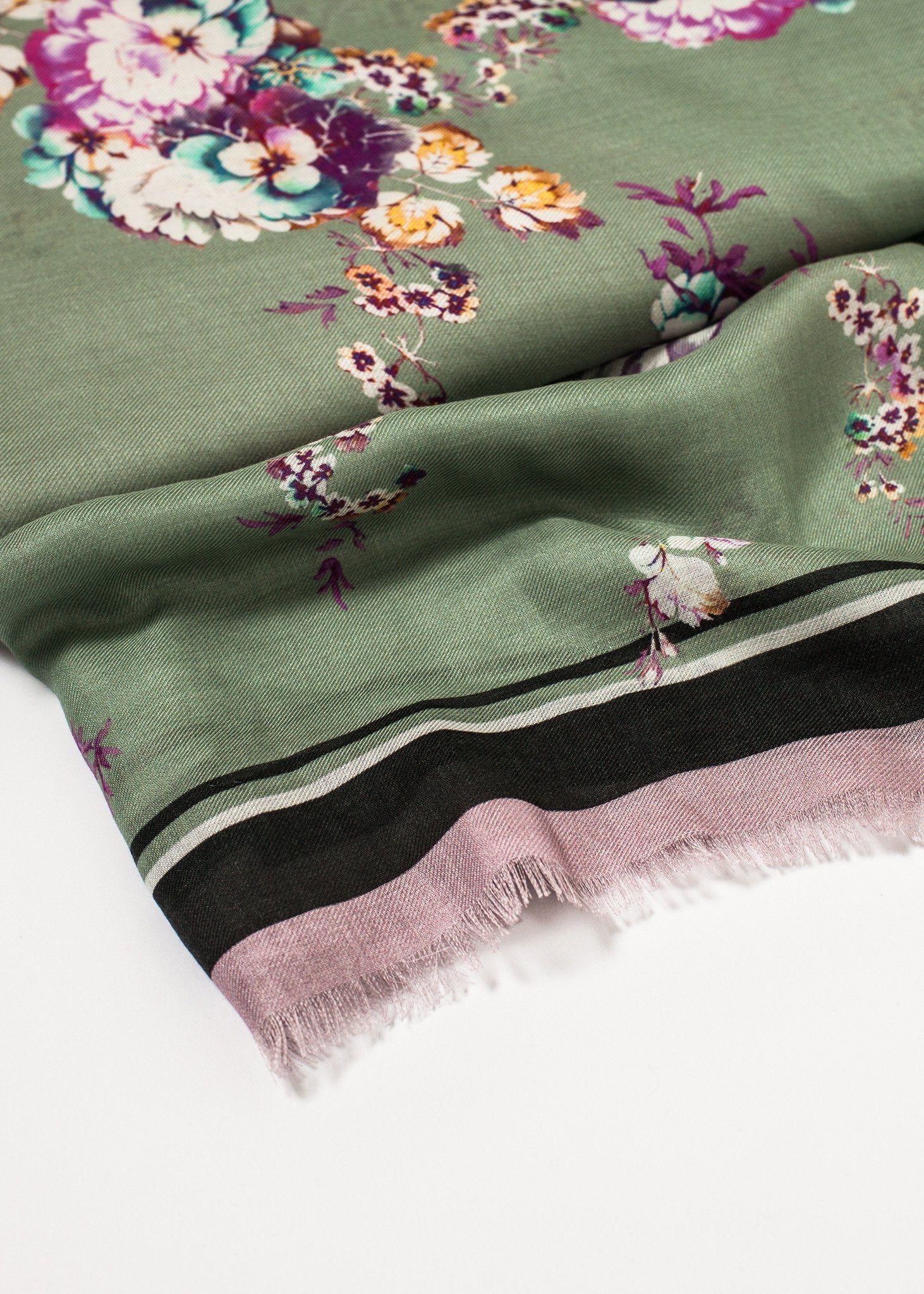 Floral Cashmere Scarf - annaclothes