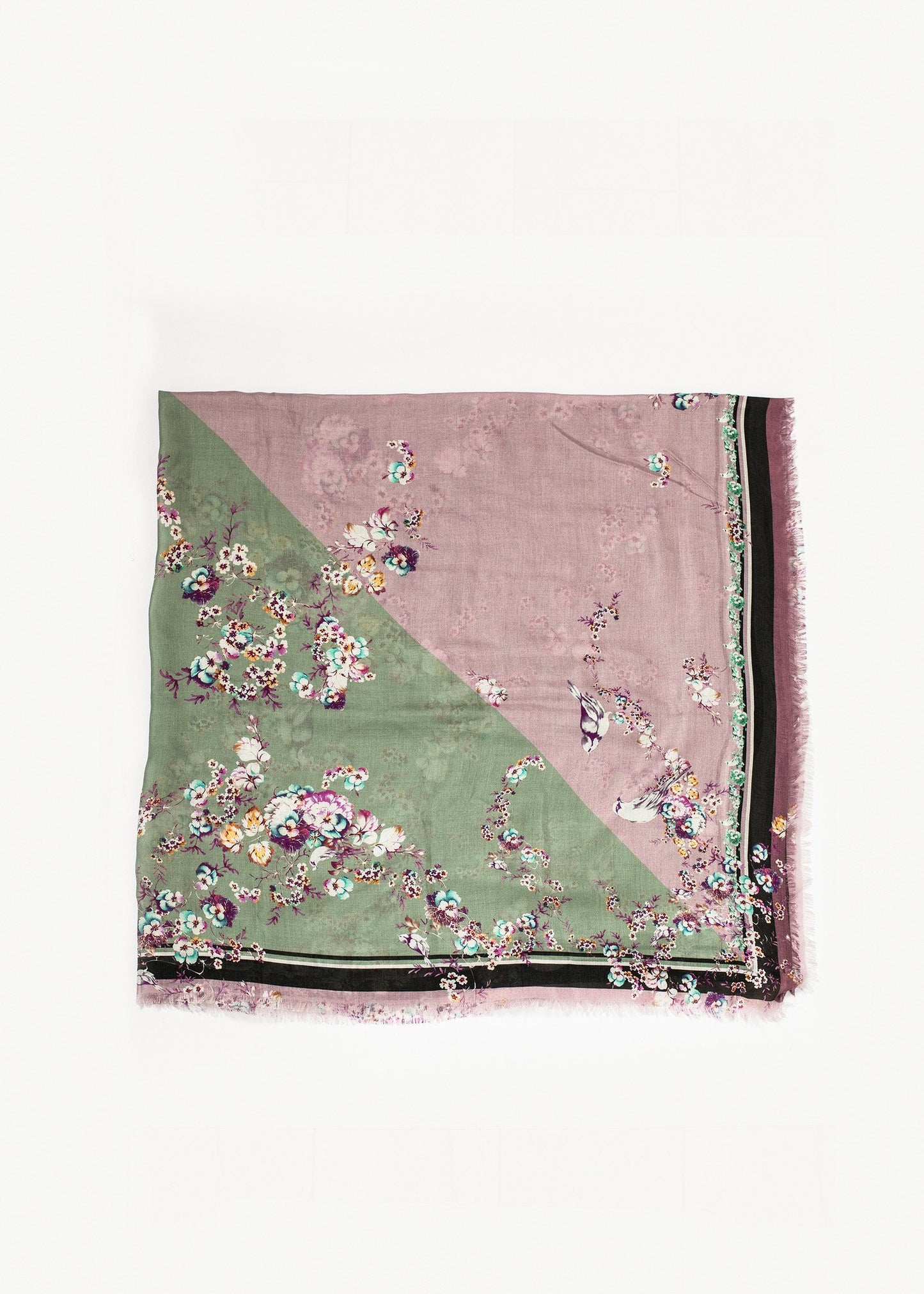 Floral Cashmere Scarf - annaclothes
