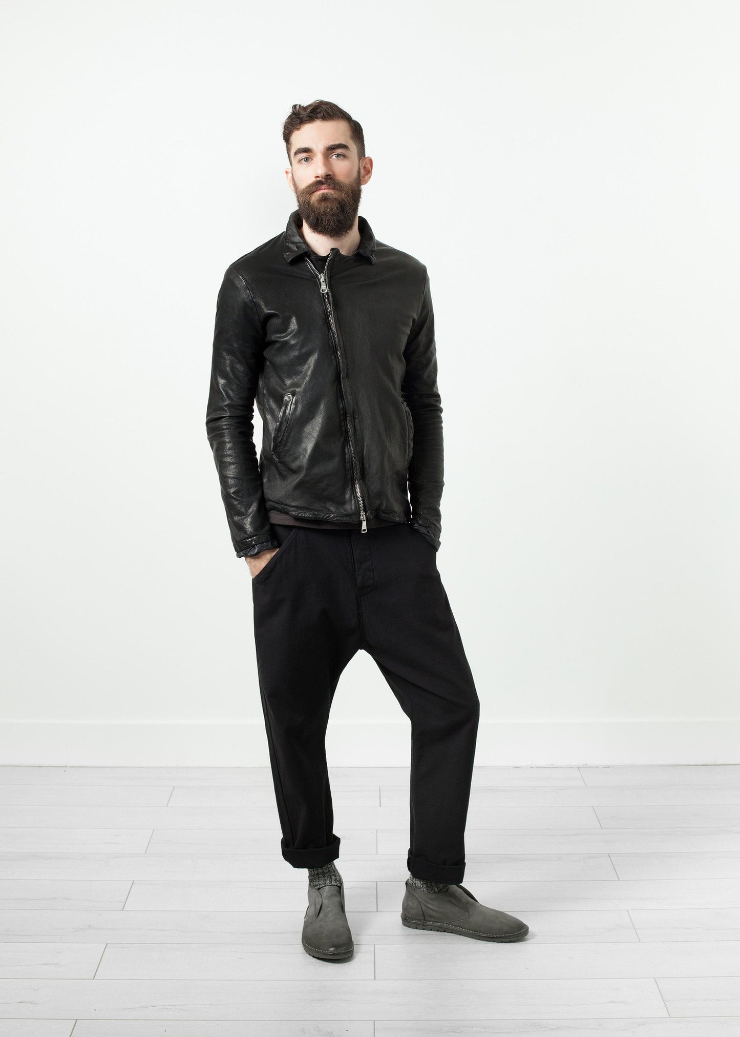 Distressed Motorcycle Jacket - annaclothes