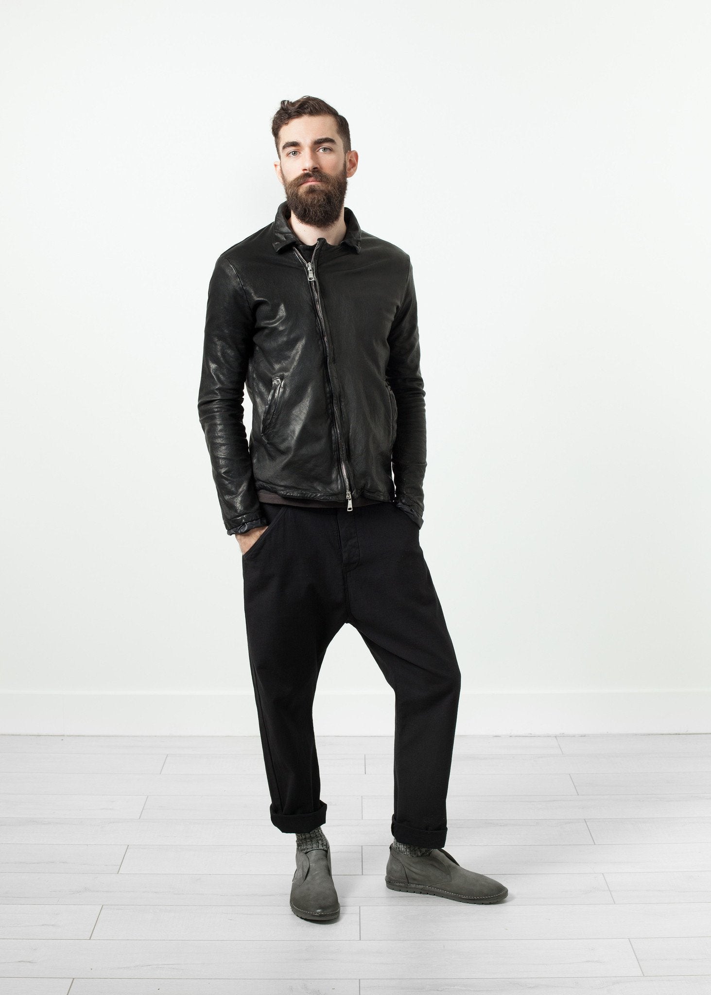 Distressed Motorcycle Jacket - annaclothes
