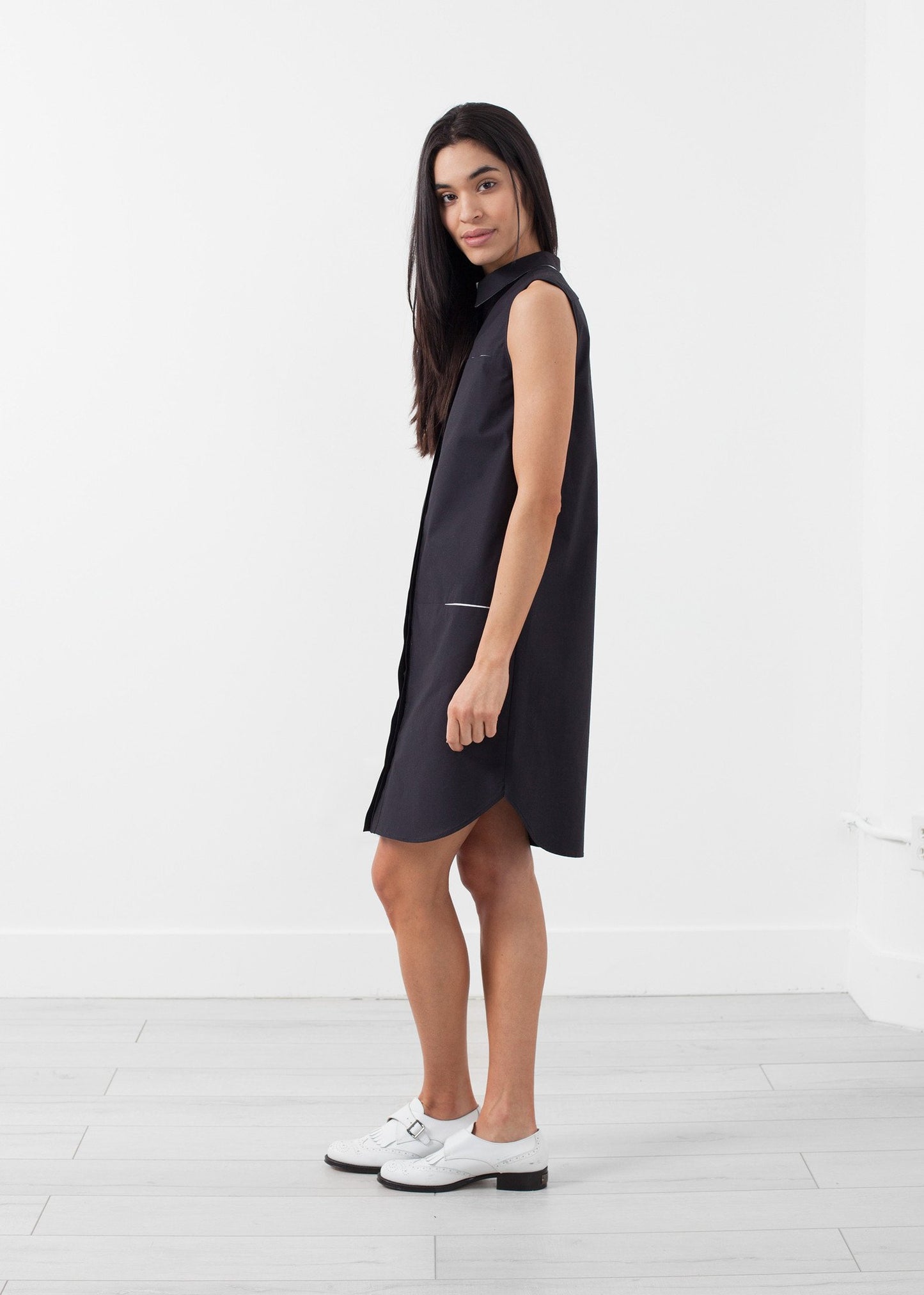 Sleeveless Hidden Pocket Dress - annaclothes