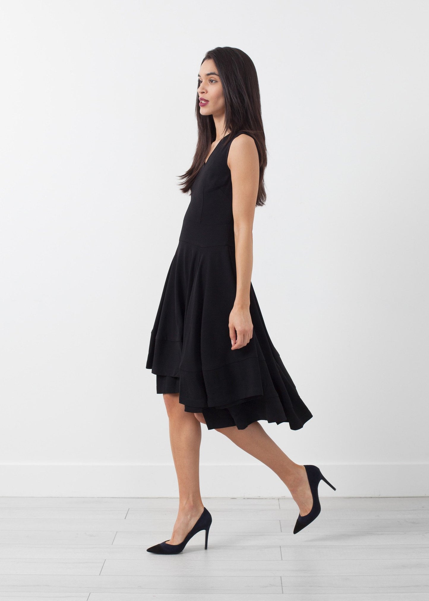 V-Neck Dress - annaclothes