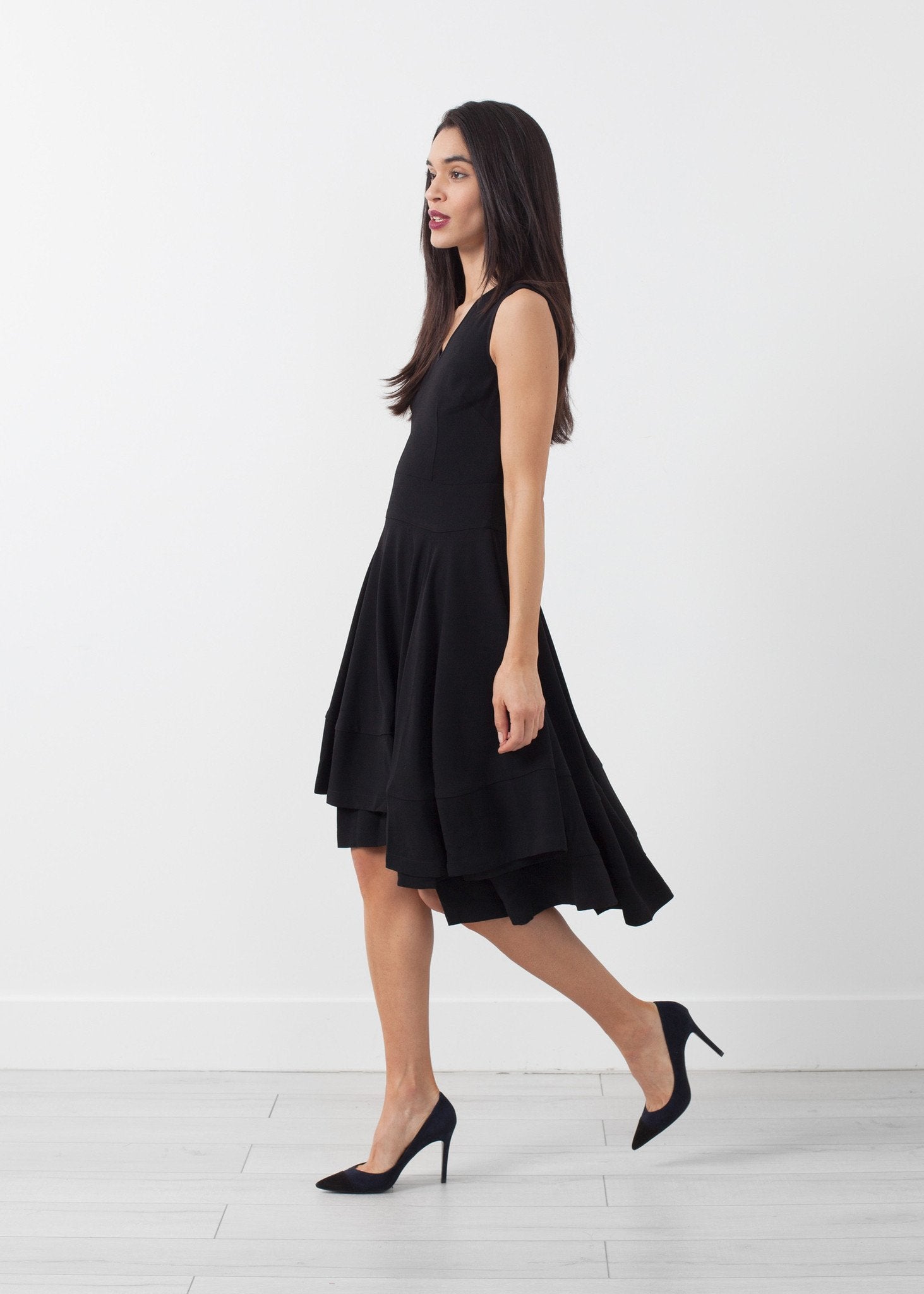 V-Neck Dress - annaclothes