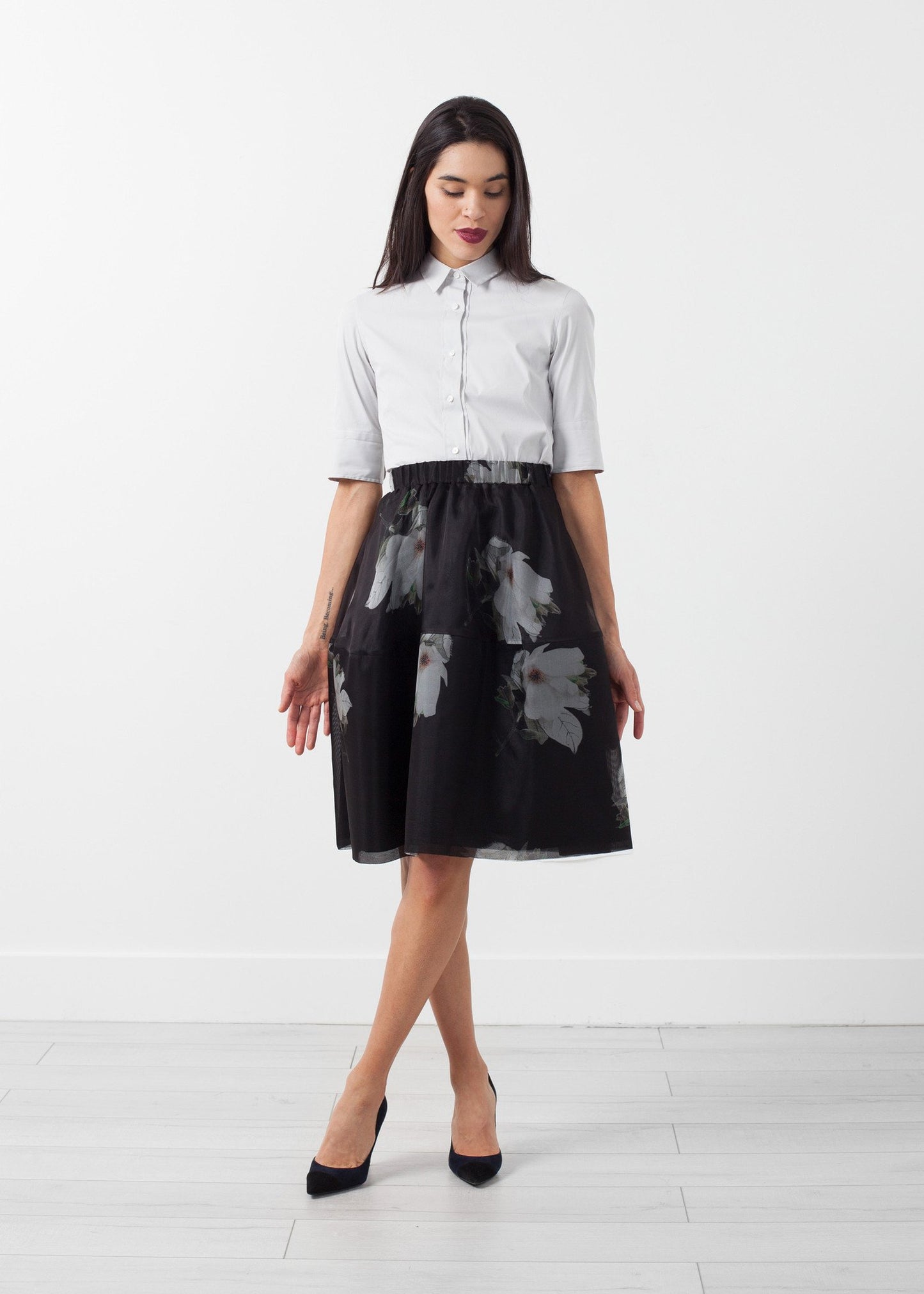 Short Silk Skirt - annaclothes