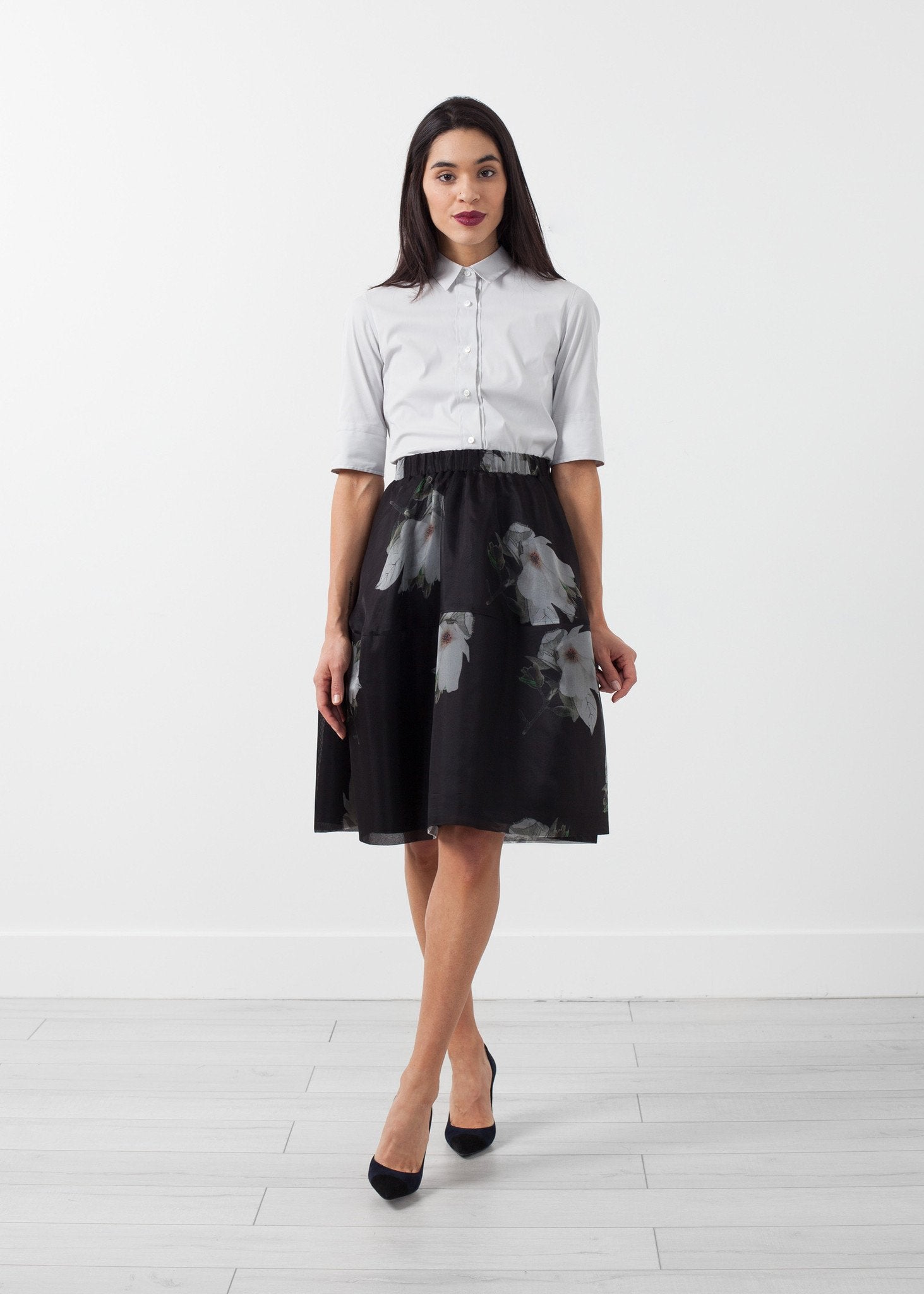 Short Silk Skirt - annaclothes