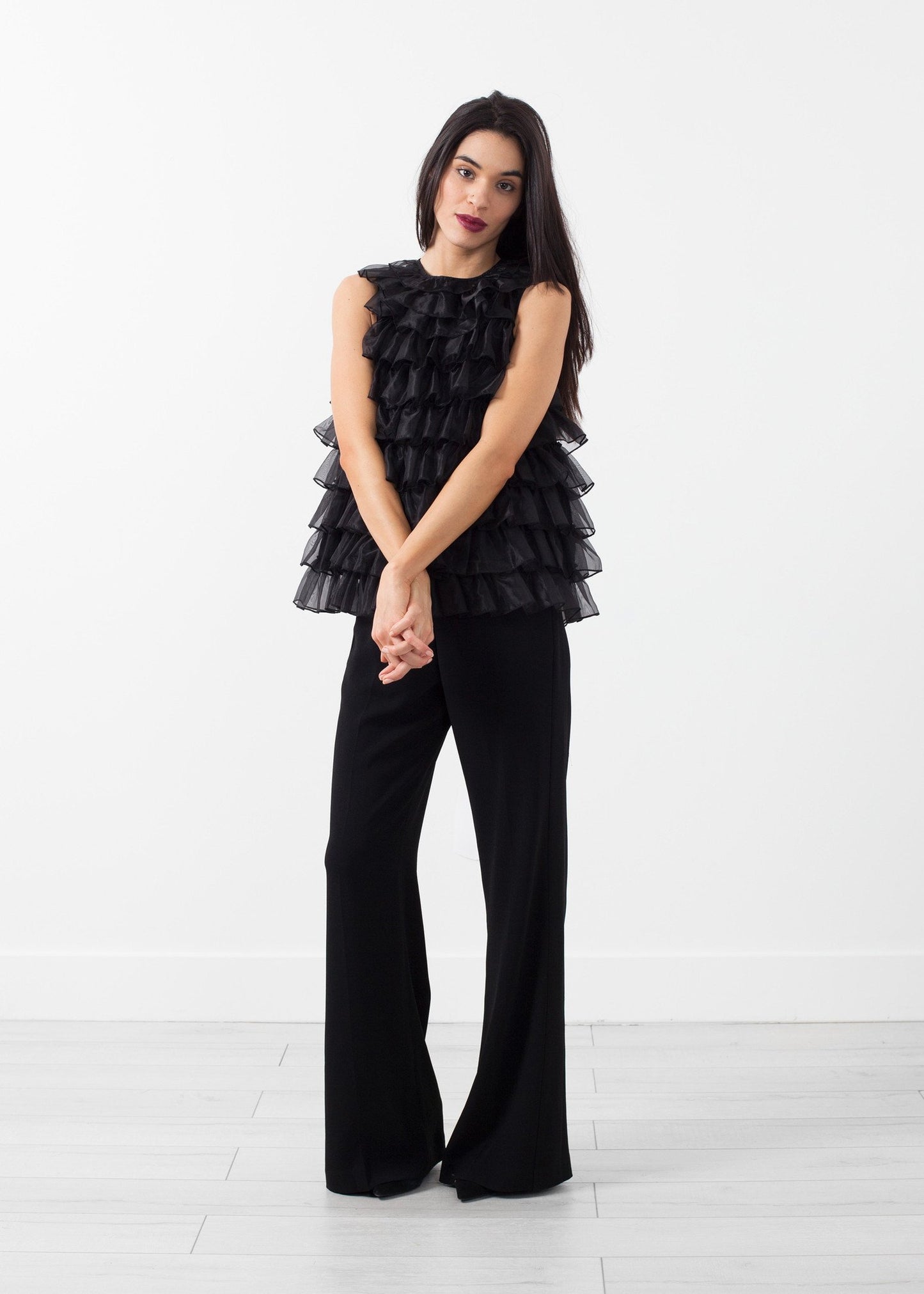 Organza Ruffle Top - annaclothes