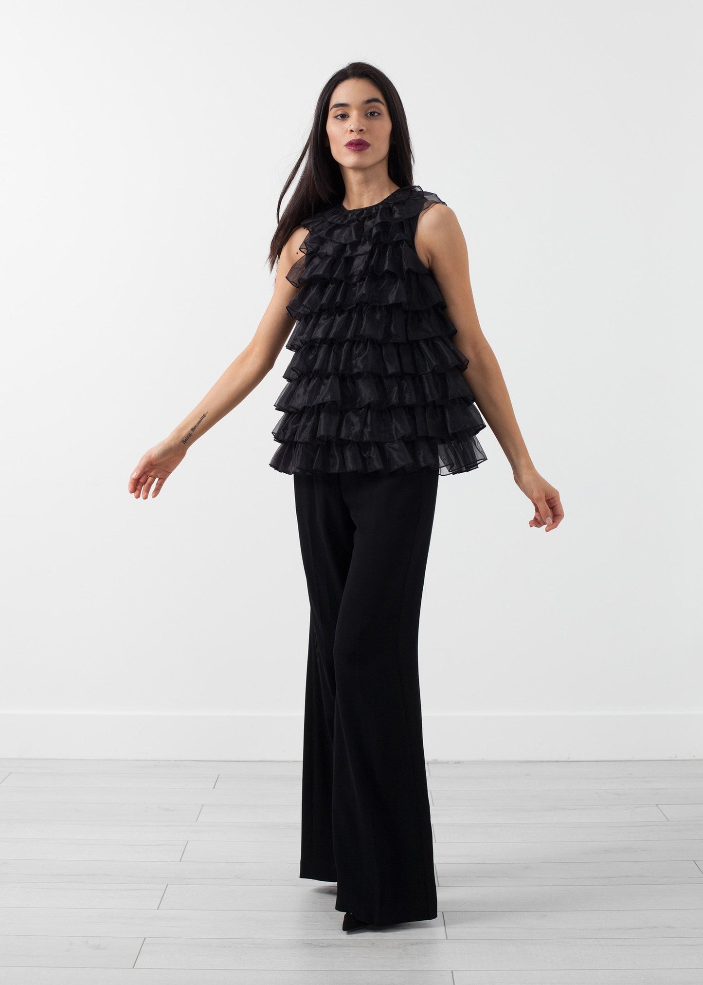 Organza Ruffle Top - annaclothes