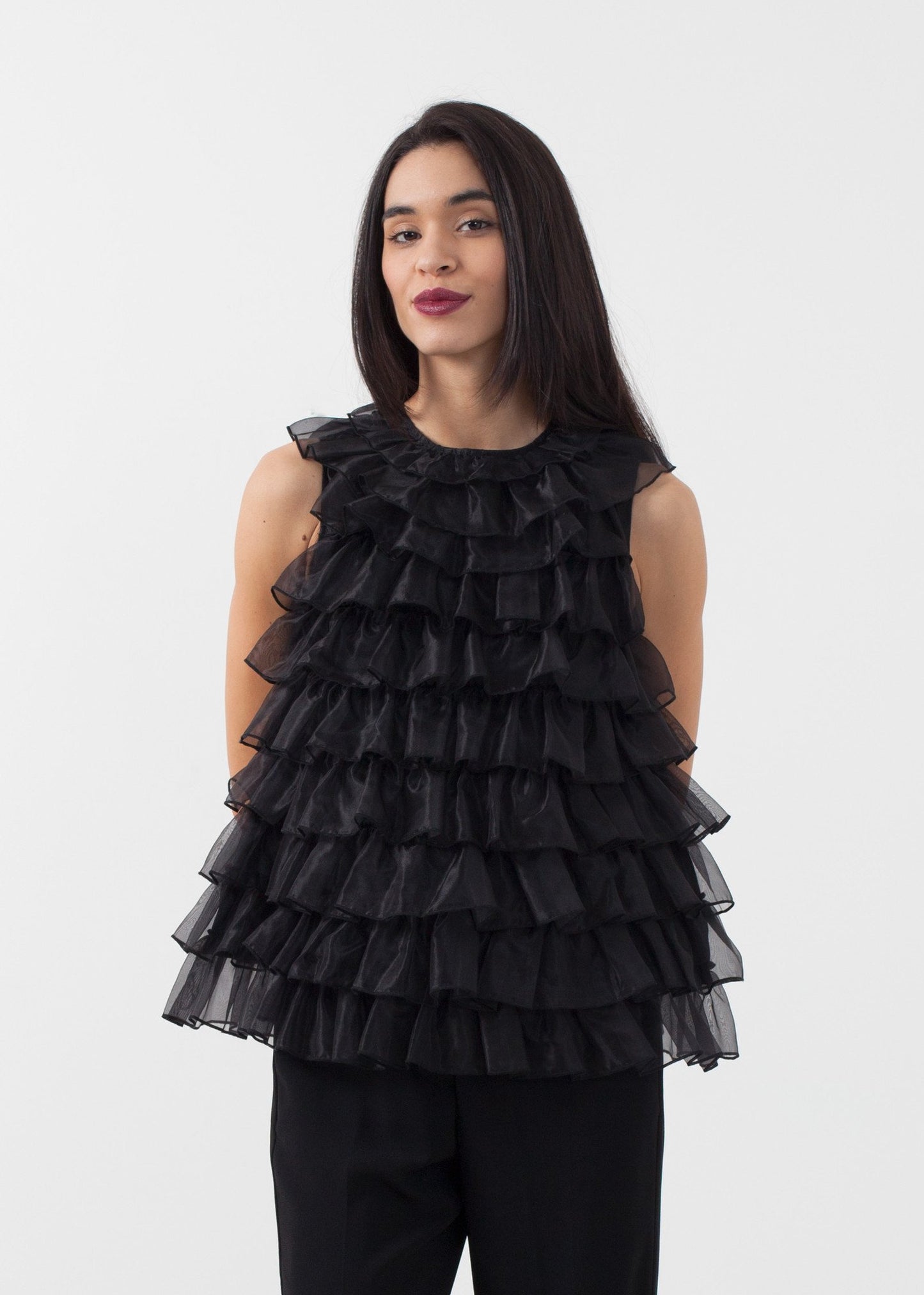 Organza Ruffle Top - annaclothes