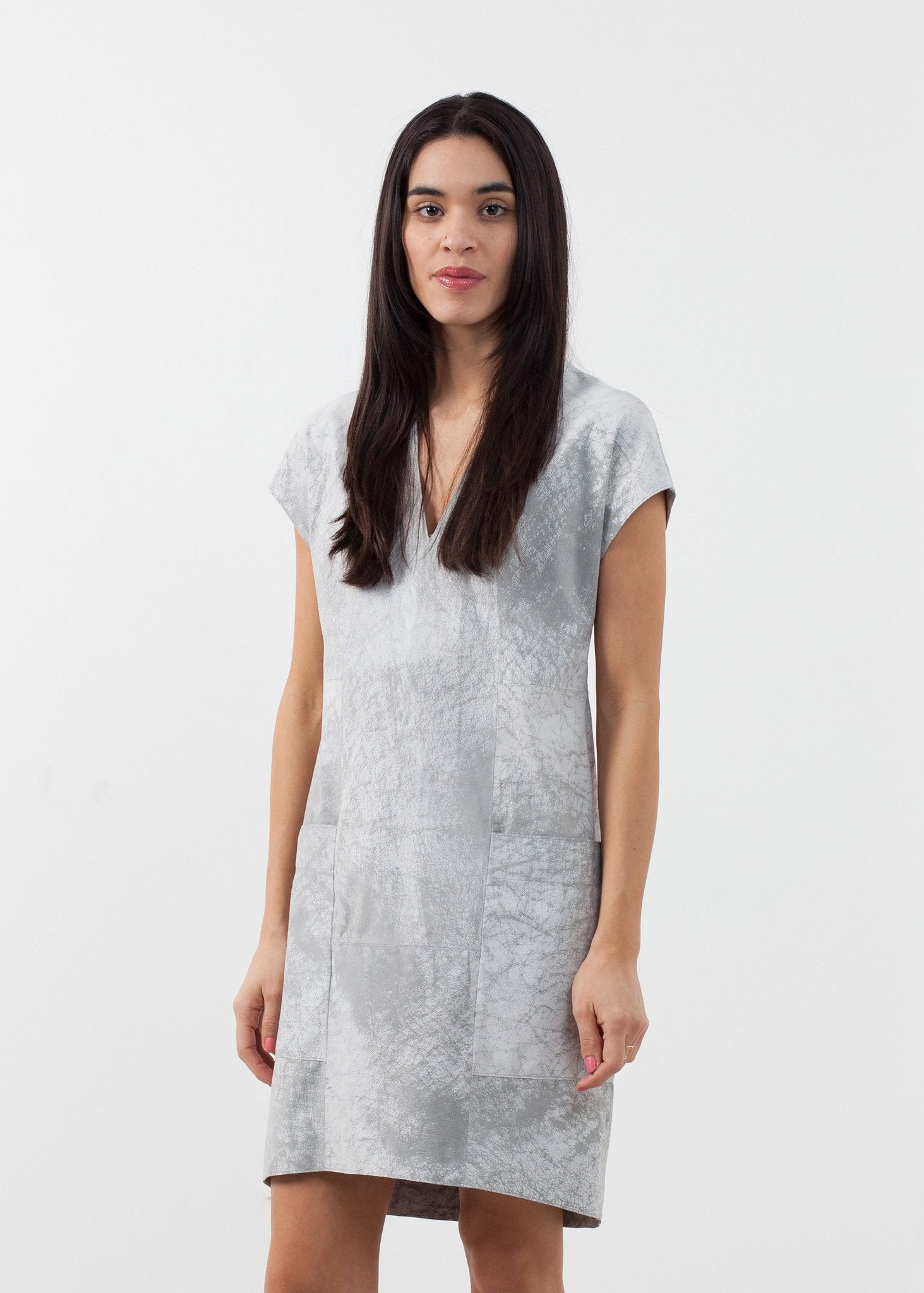 Polygon Leather Dress - annaclothes
