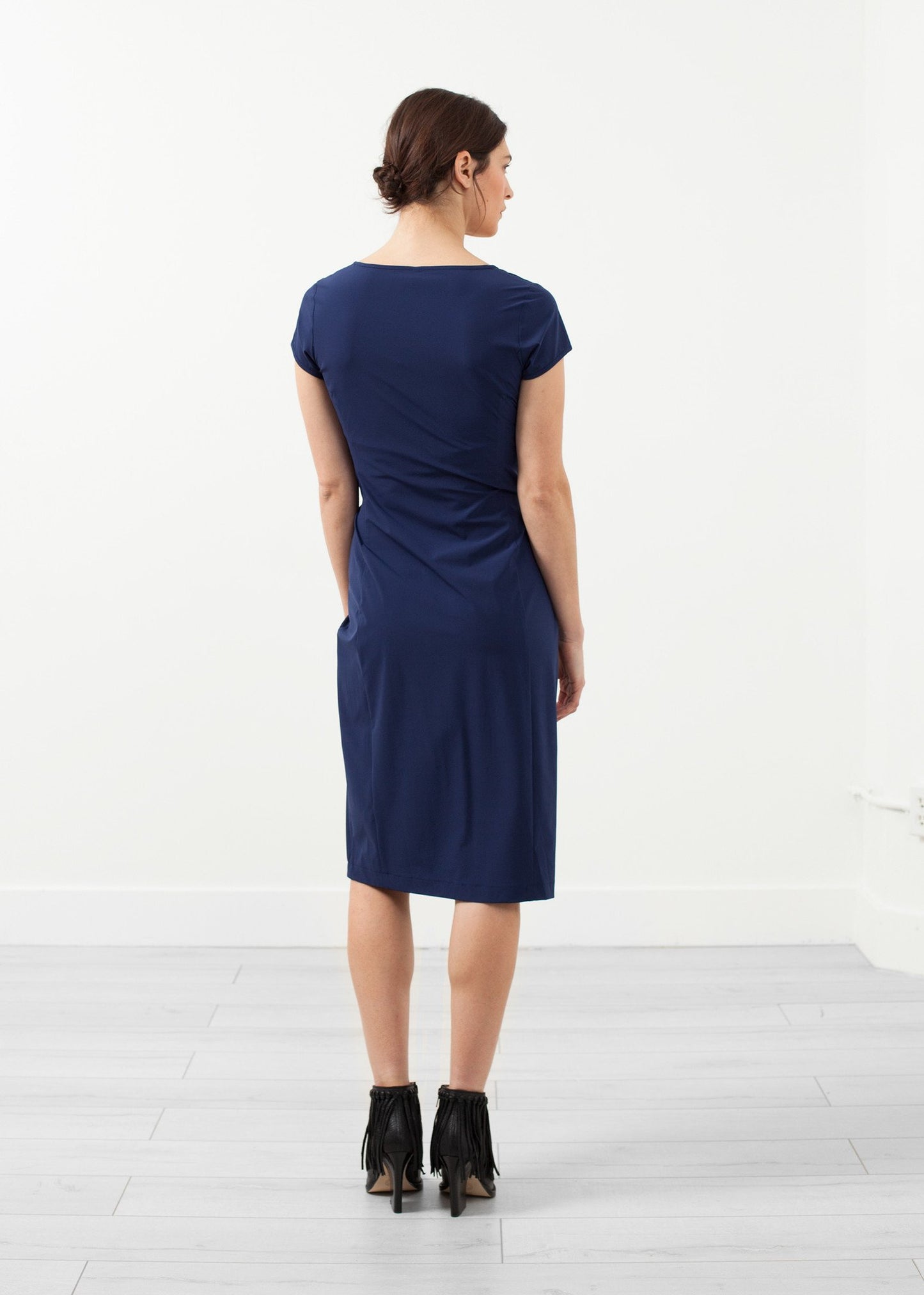 V-Neck Twist Dress - annaclothes