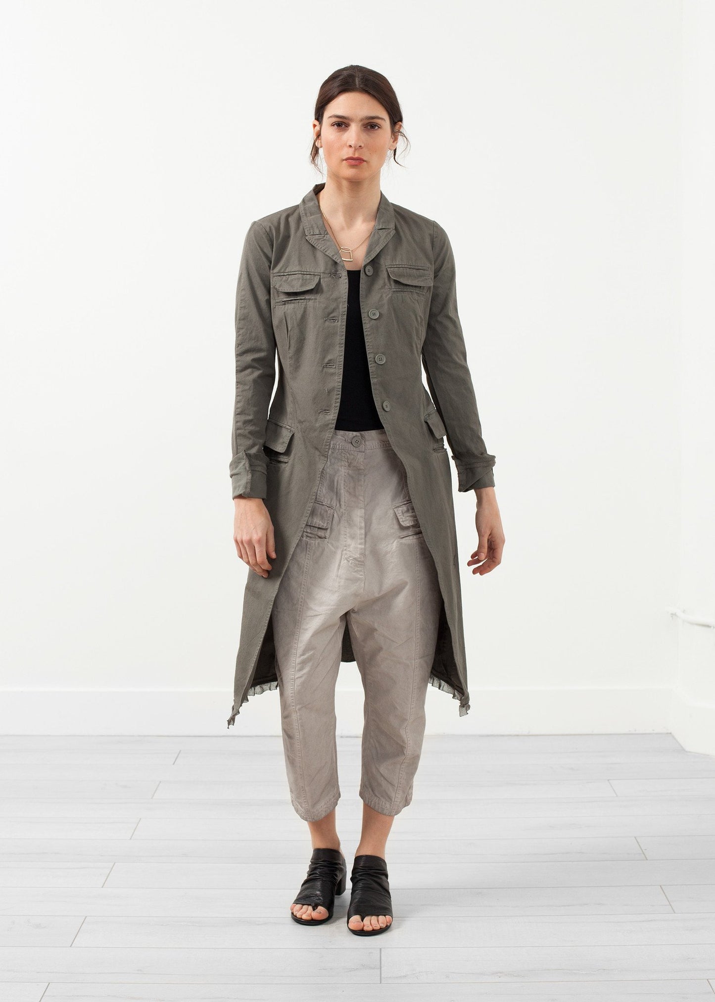 Long Military Jacket - annaclothes