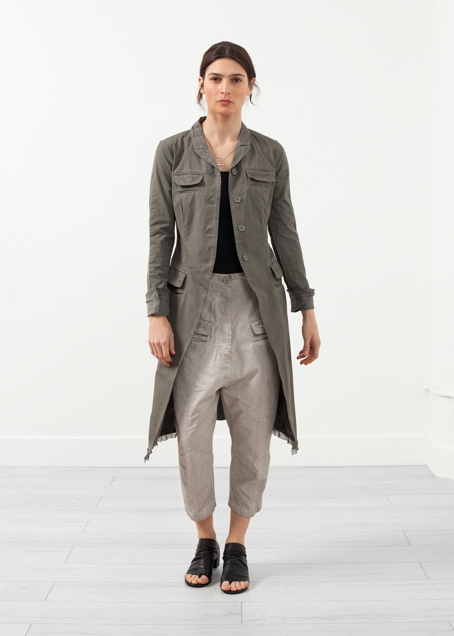 Long Military Jacket - annaclothes