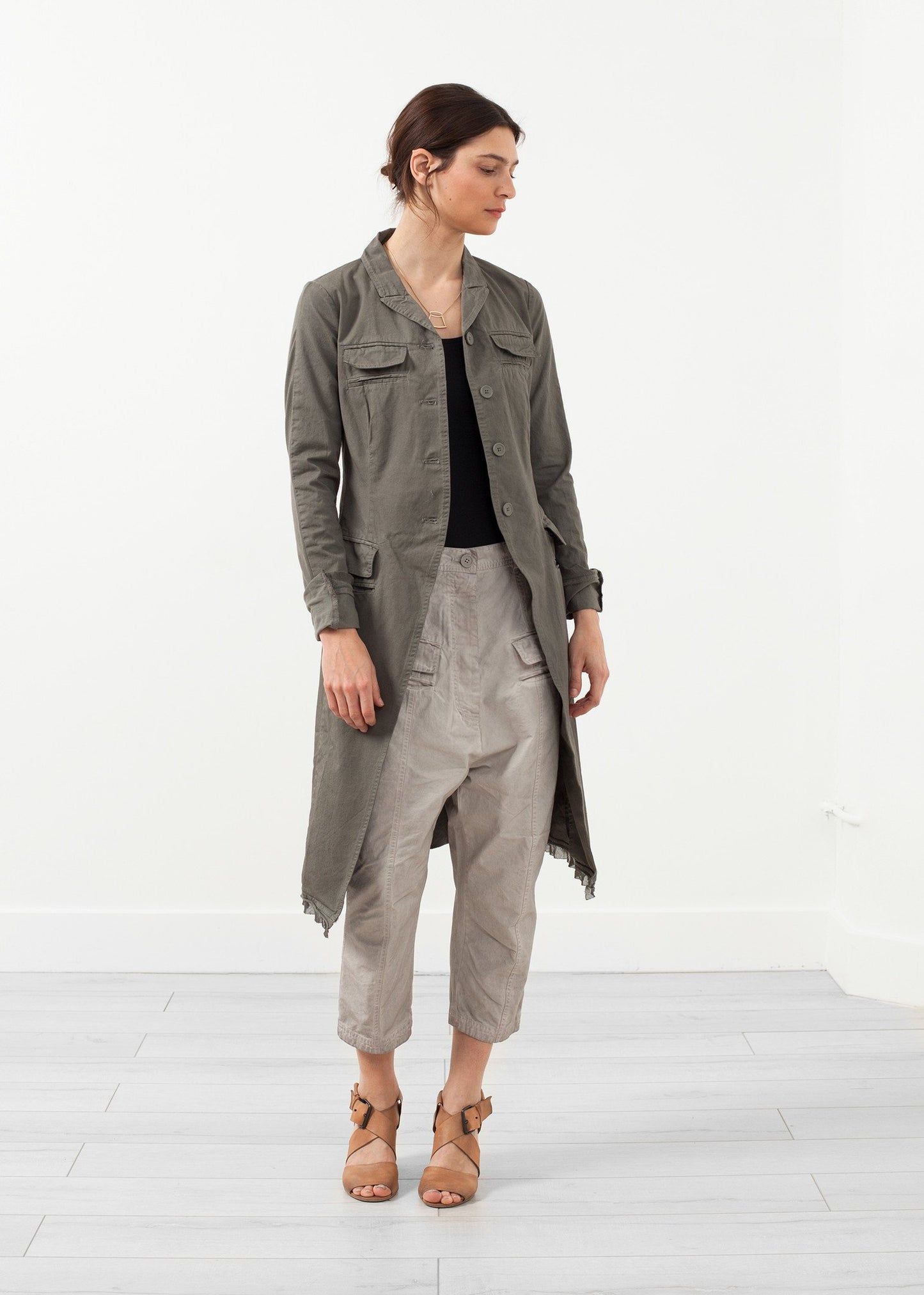 Long Military Jacket - annaclothes