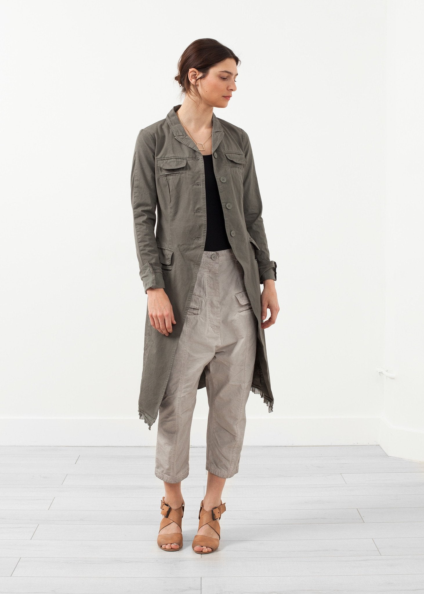 Long Military Jacket - annaclothes