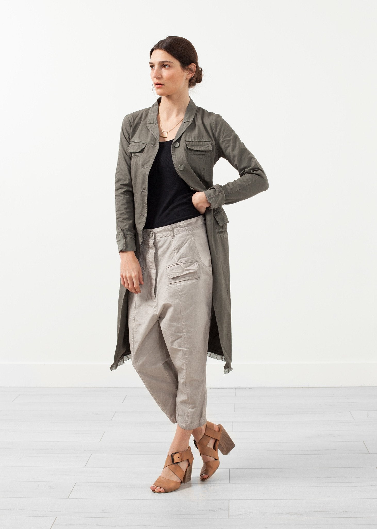 Long Military Jacket - annaclothes