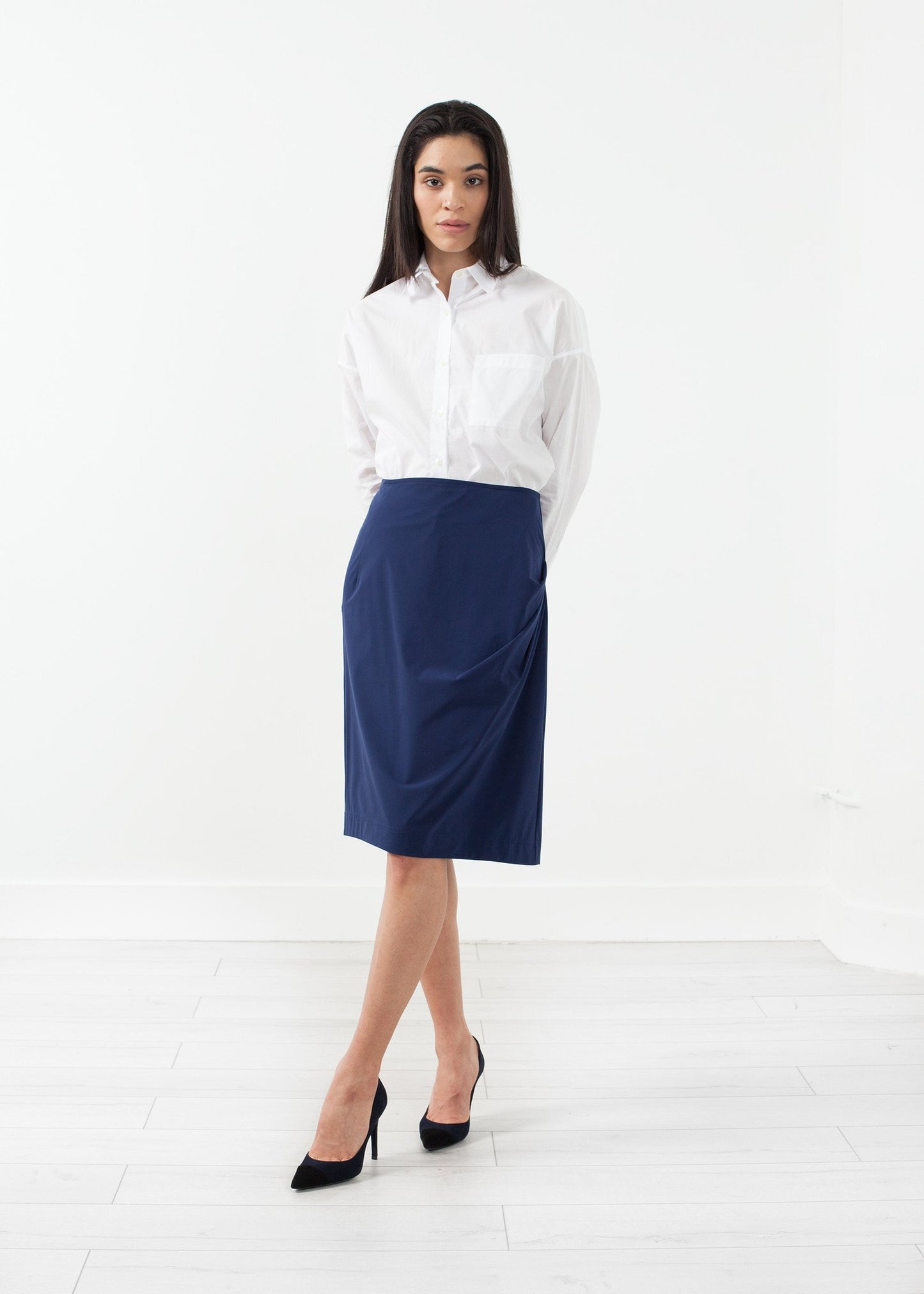 Side Ruche Skirt - annaclothes