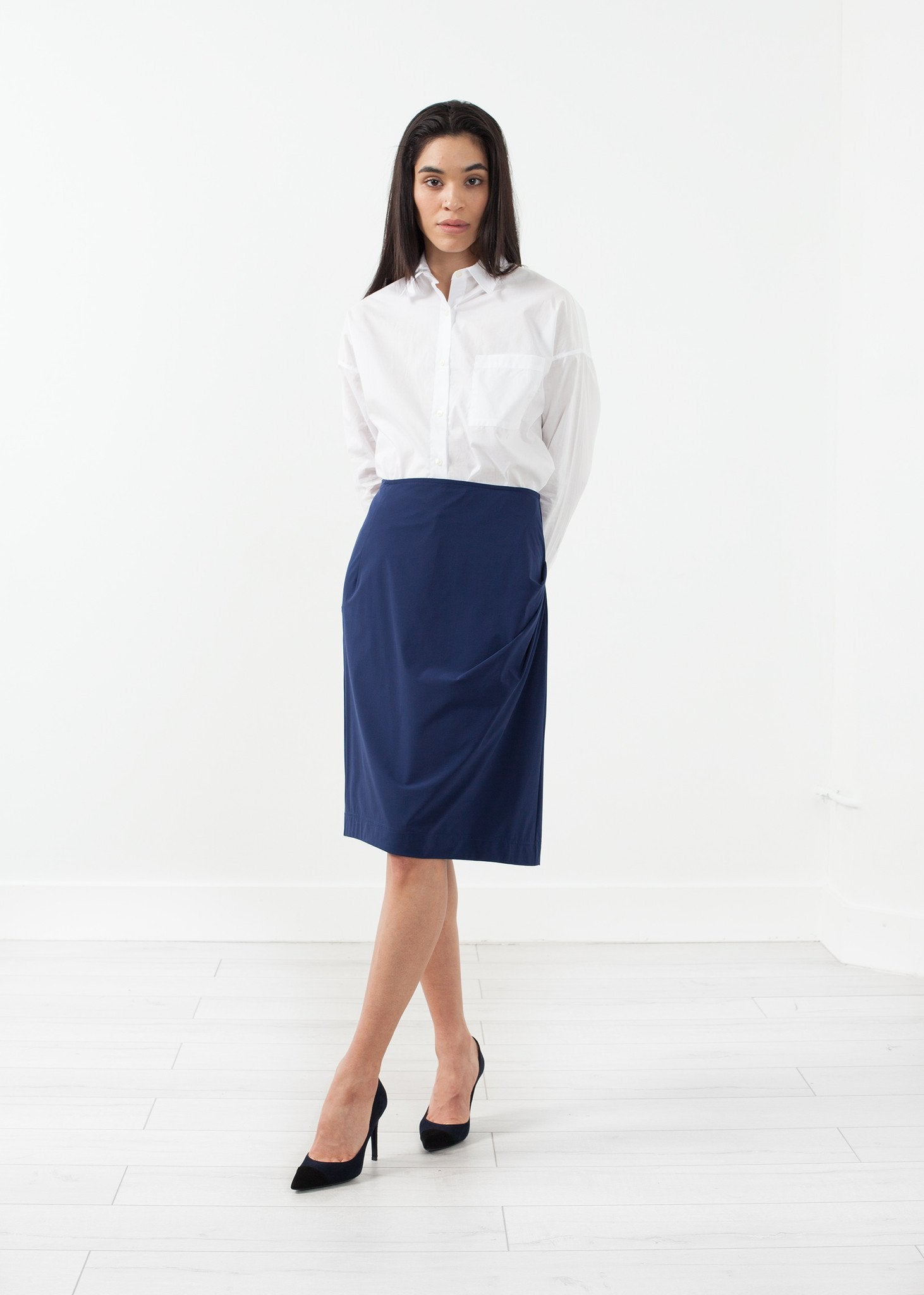Side Ruche Skirt - annaclothes