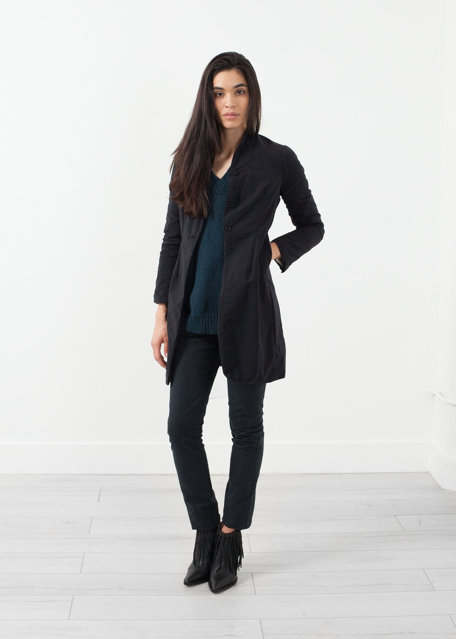 Nylon Long Jacket - annaclothes