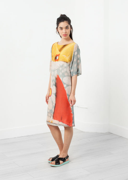 3/4 Sleeve Kimono Dress - annaclothes