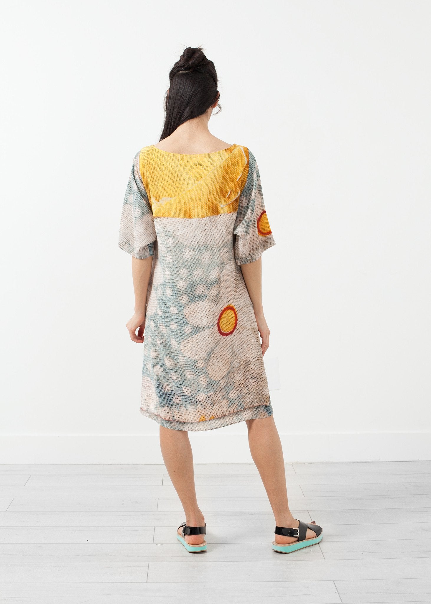 3/4 Sleeve Kimono Dress - annaclothes
