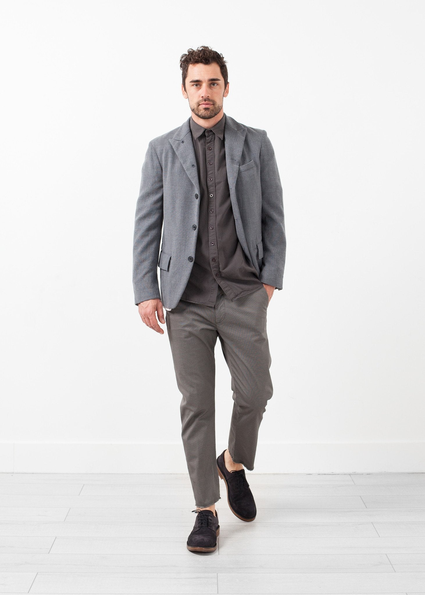 Washed Wool Blazer - annaclothes