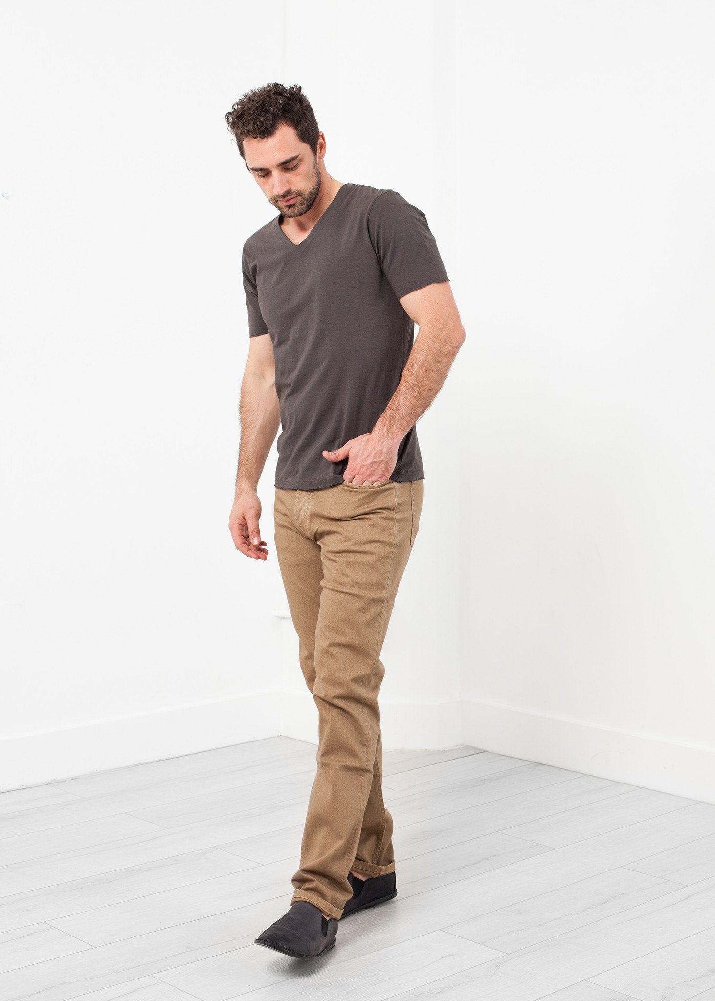 Alex Twill Pant in Sand - annaclothes