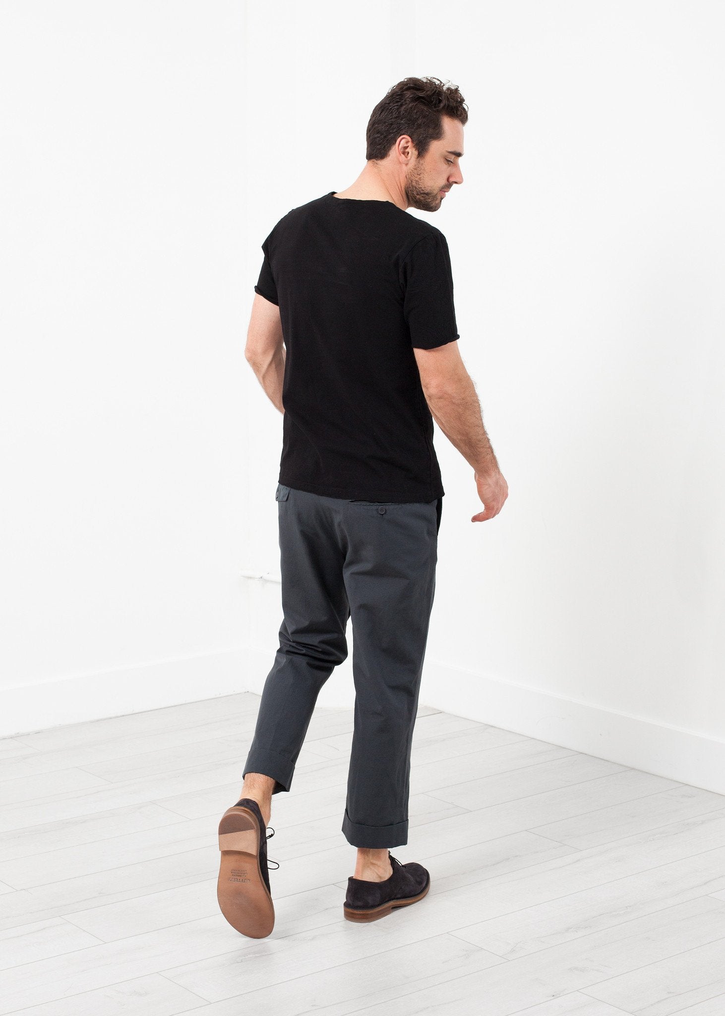 Flat Front Cuffed Trouser - annaclothes