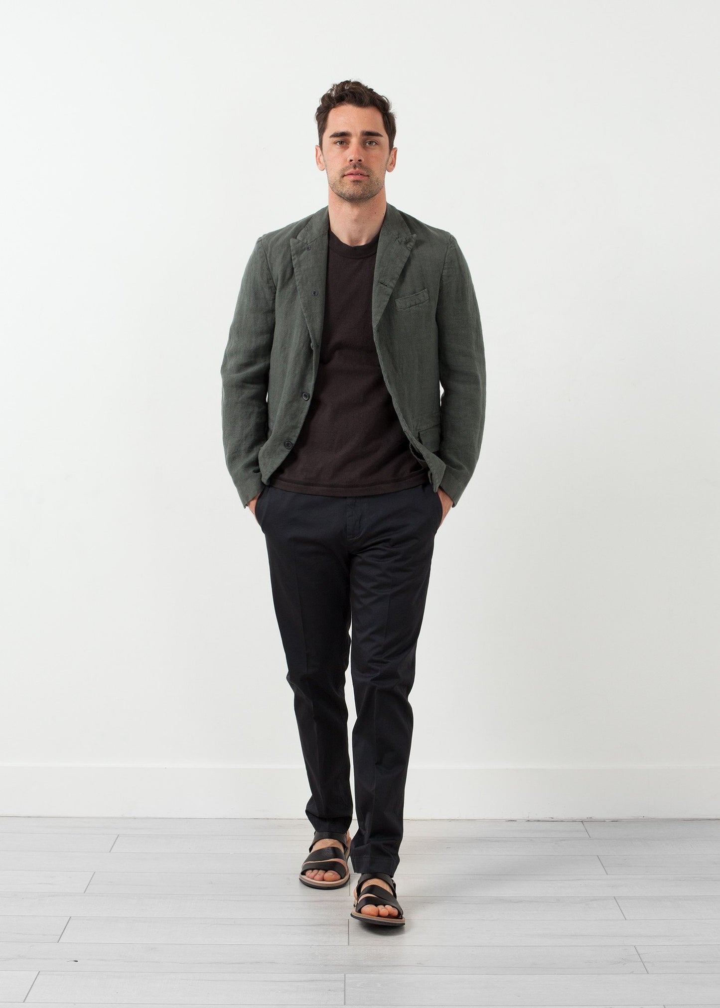 Five Button Cotton Blazer - annaclothes