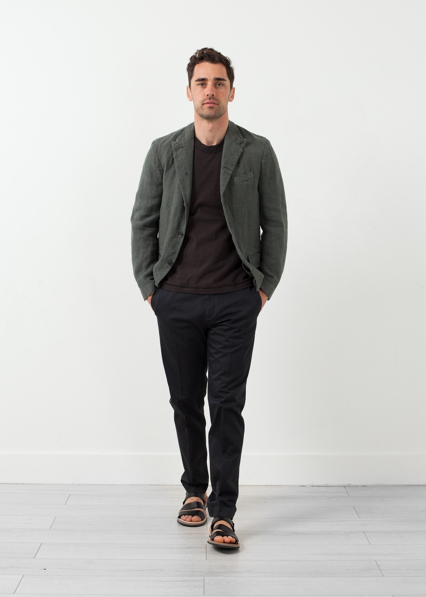 Five Button Cotton Blazer - annaclothes