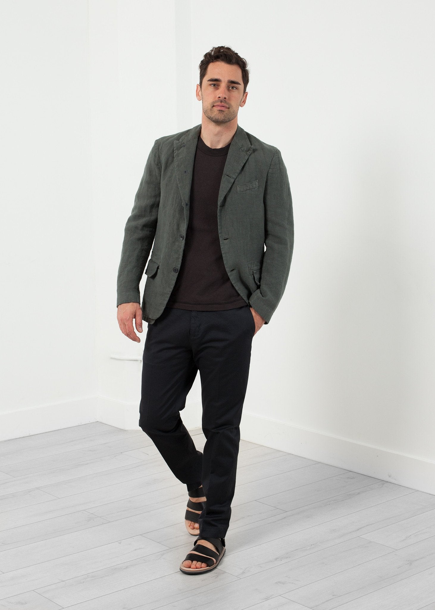 Five Button Cotton Blazer - annaclothes
