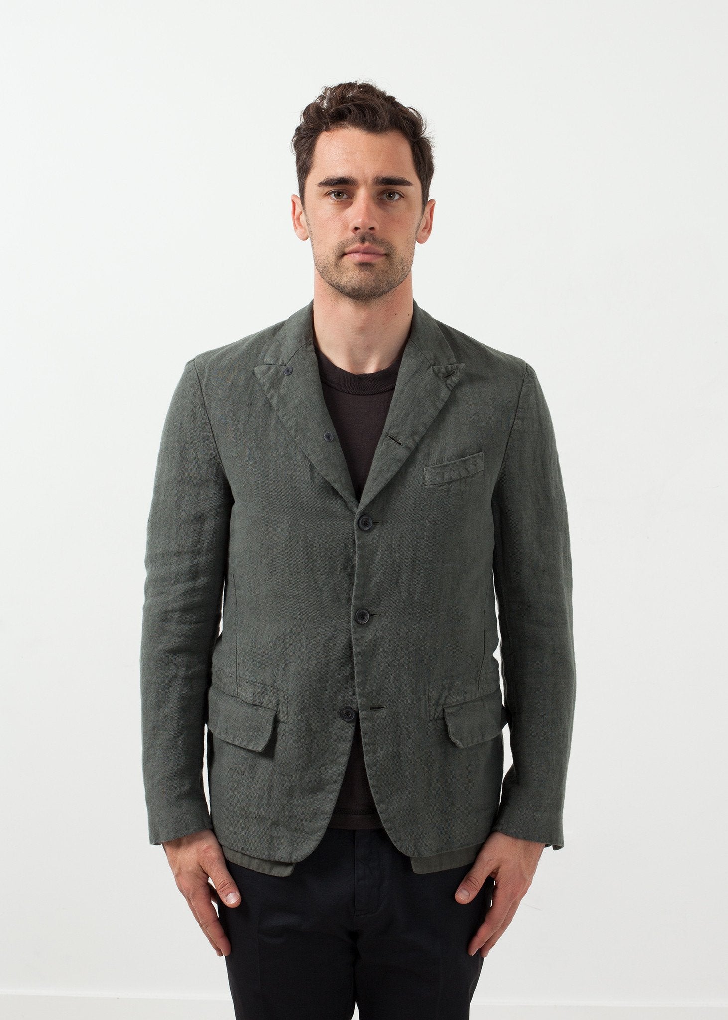 Five Button Cotton Blazer - annaclothes