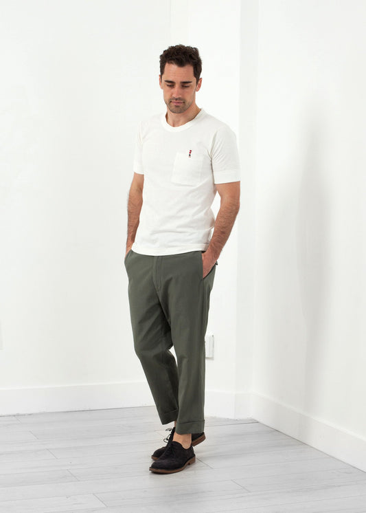 Flat Front Cuffed Trouser - annaclothes