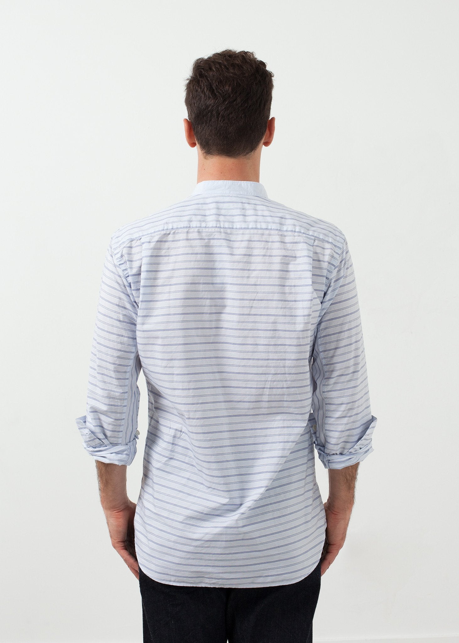 Mandarin Collar Formal Shirt - annaclothes