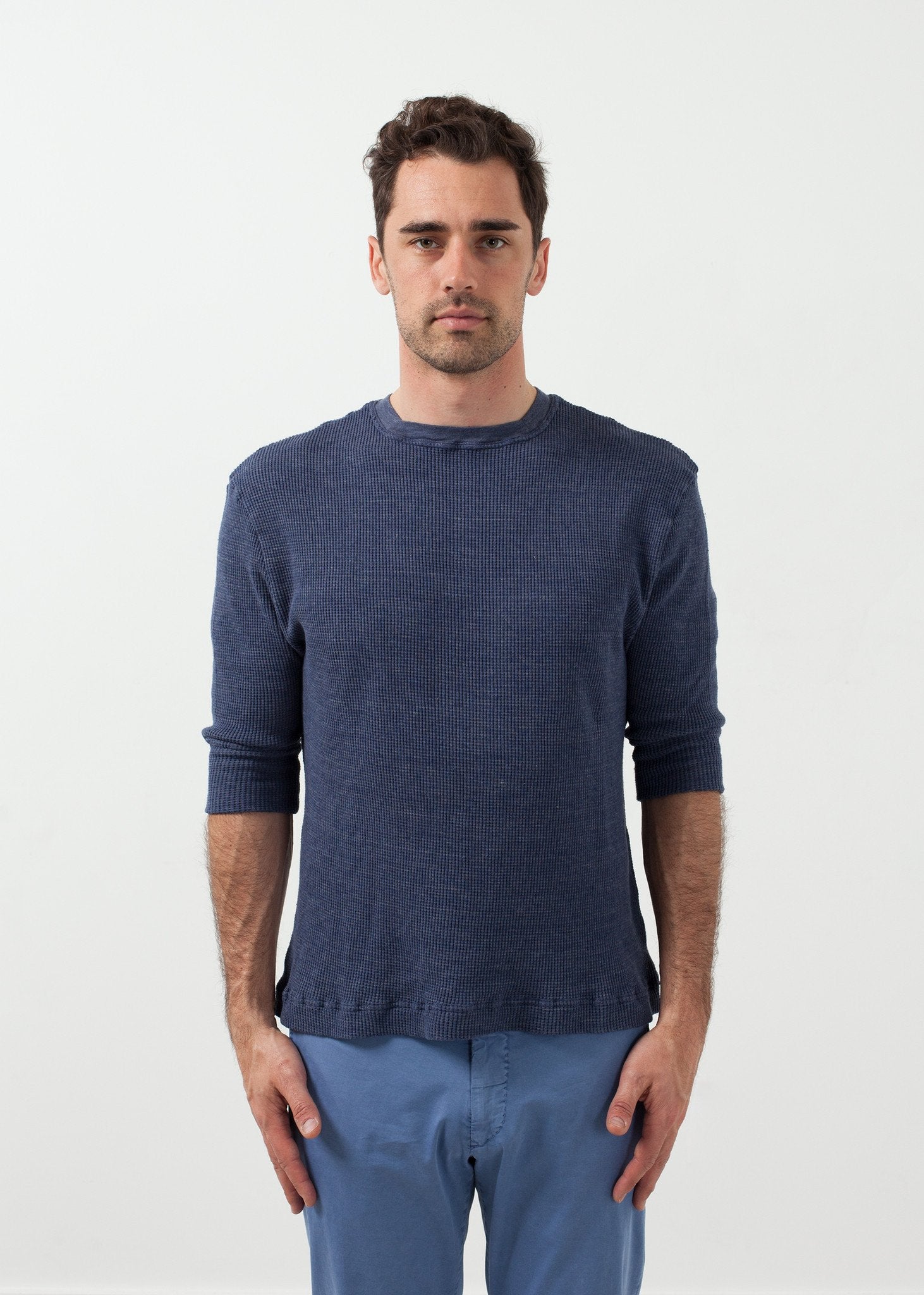 Melange Waffle Top - annaclothes