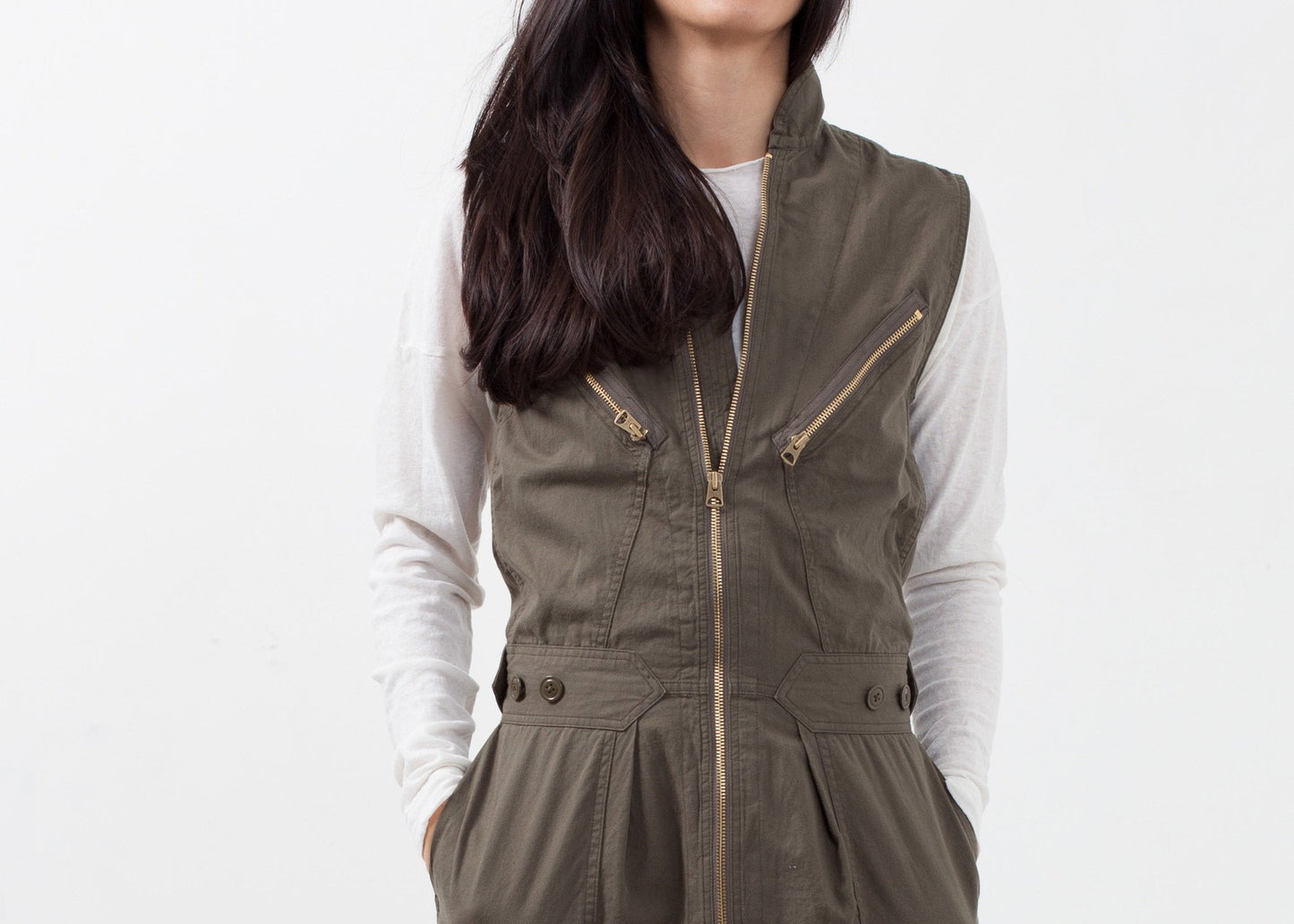 Sleeveless Harem Flightsuit - annaclothes